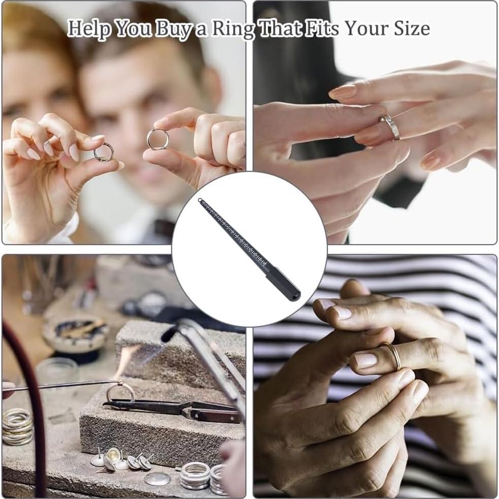 Mandril de Anillo UNICRAFTALE Negro 1-15 para Joyería