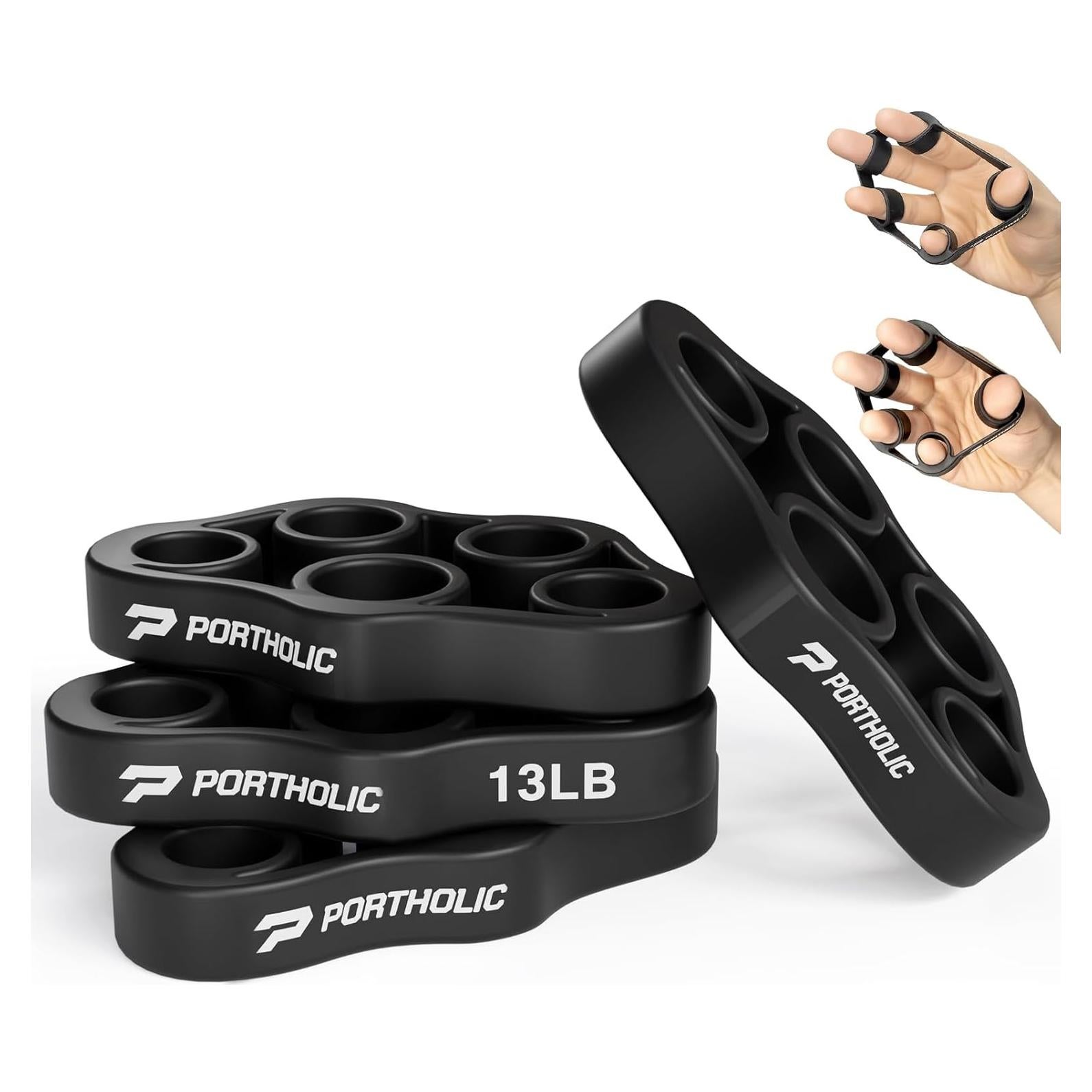 Ejercitador de Mano PORTHOLIC 4 Niveles Resistencia 3.63-9.53 kg