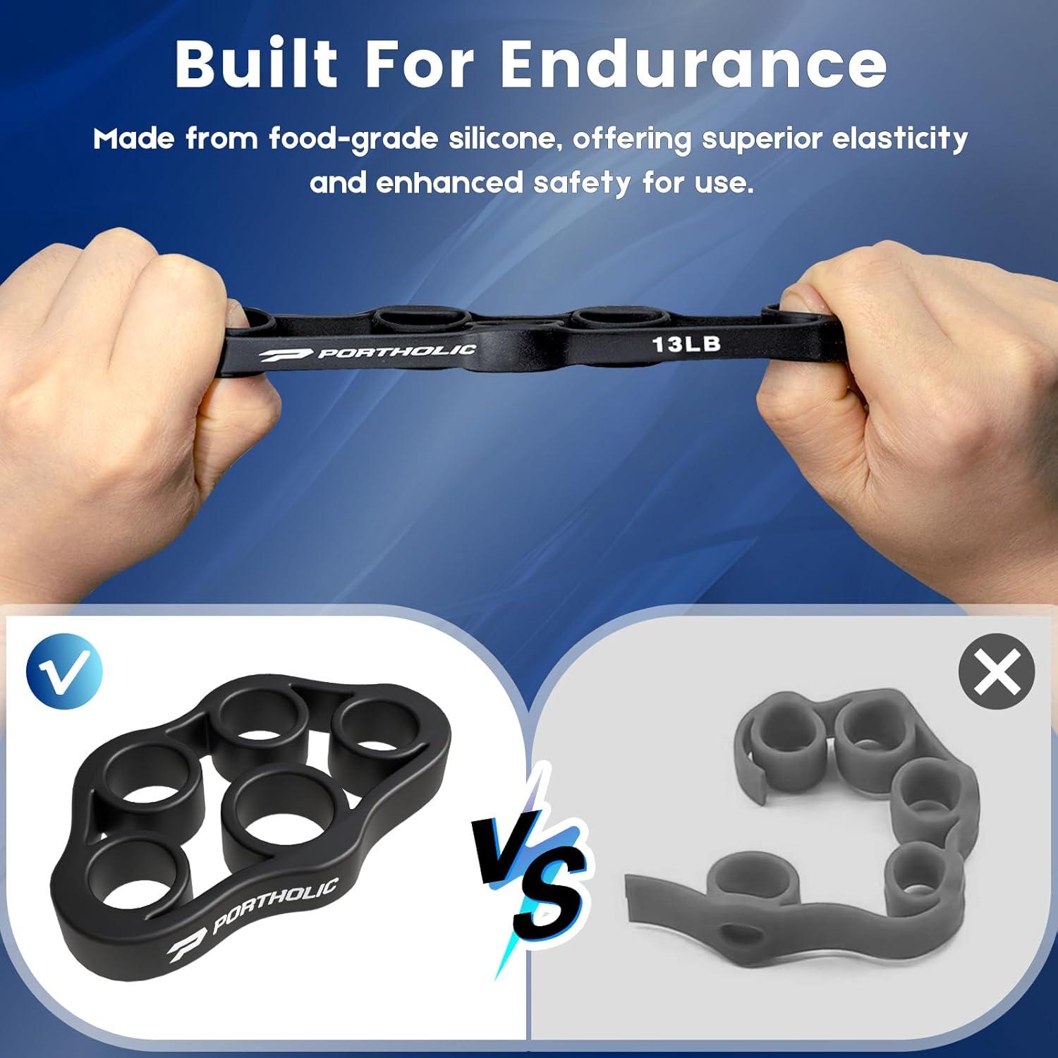 Ejercitador de Mano PORTHOLIC 4 Niveles Resistencia 3.63-9.53 kg