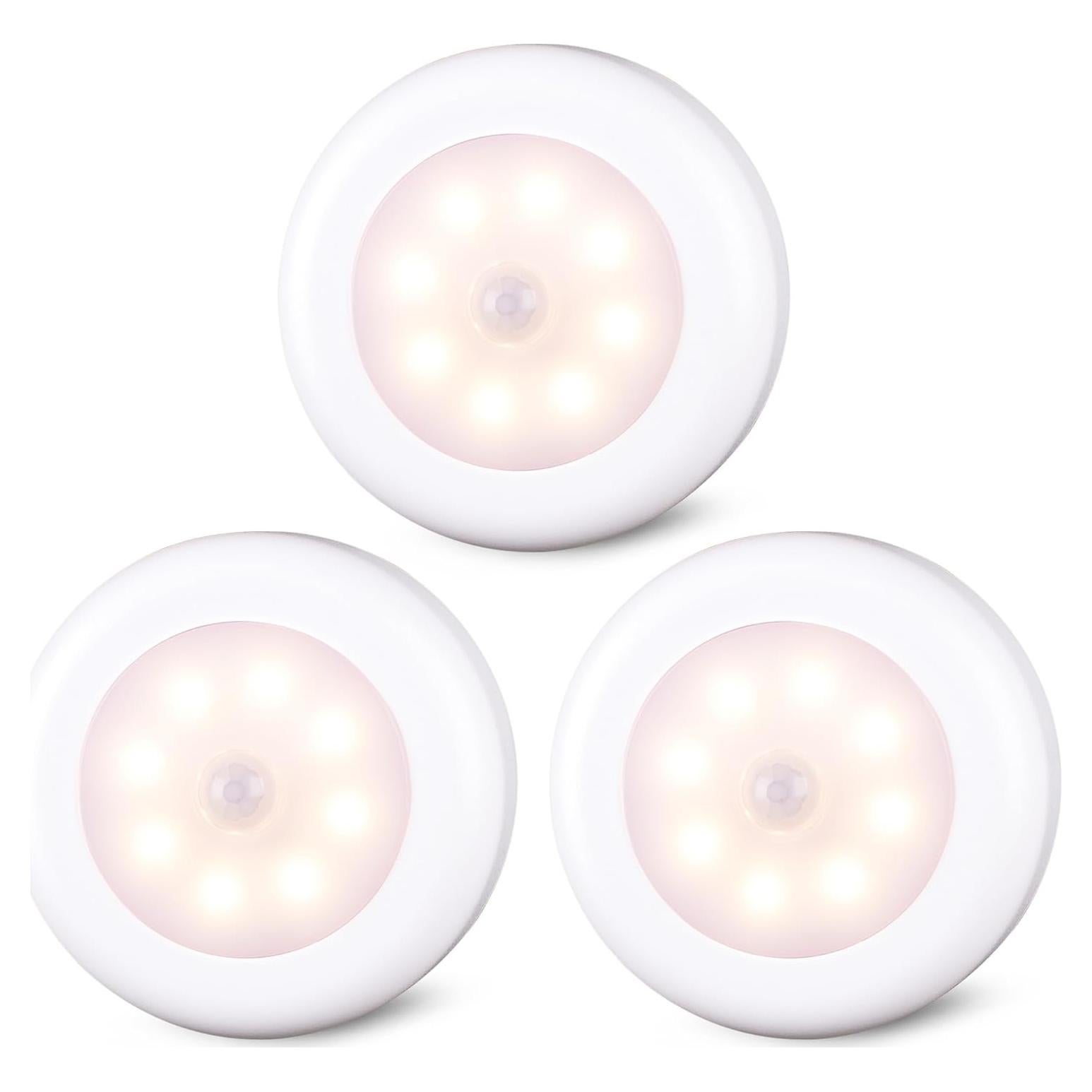 Luz Sensorial de Movimiento Interior STAR-SPANGLED 3 Pack LED