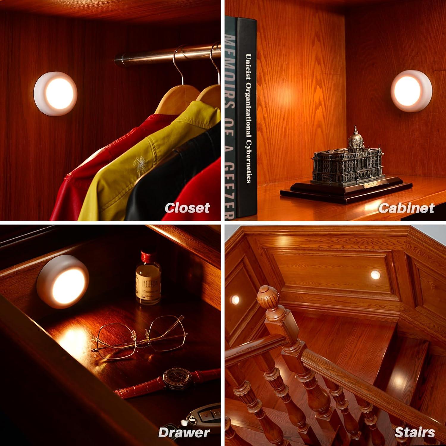 Luz Sensorial de Movimiento Interior STAR-SPANGLED 3 Pack LED