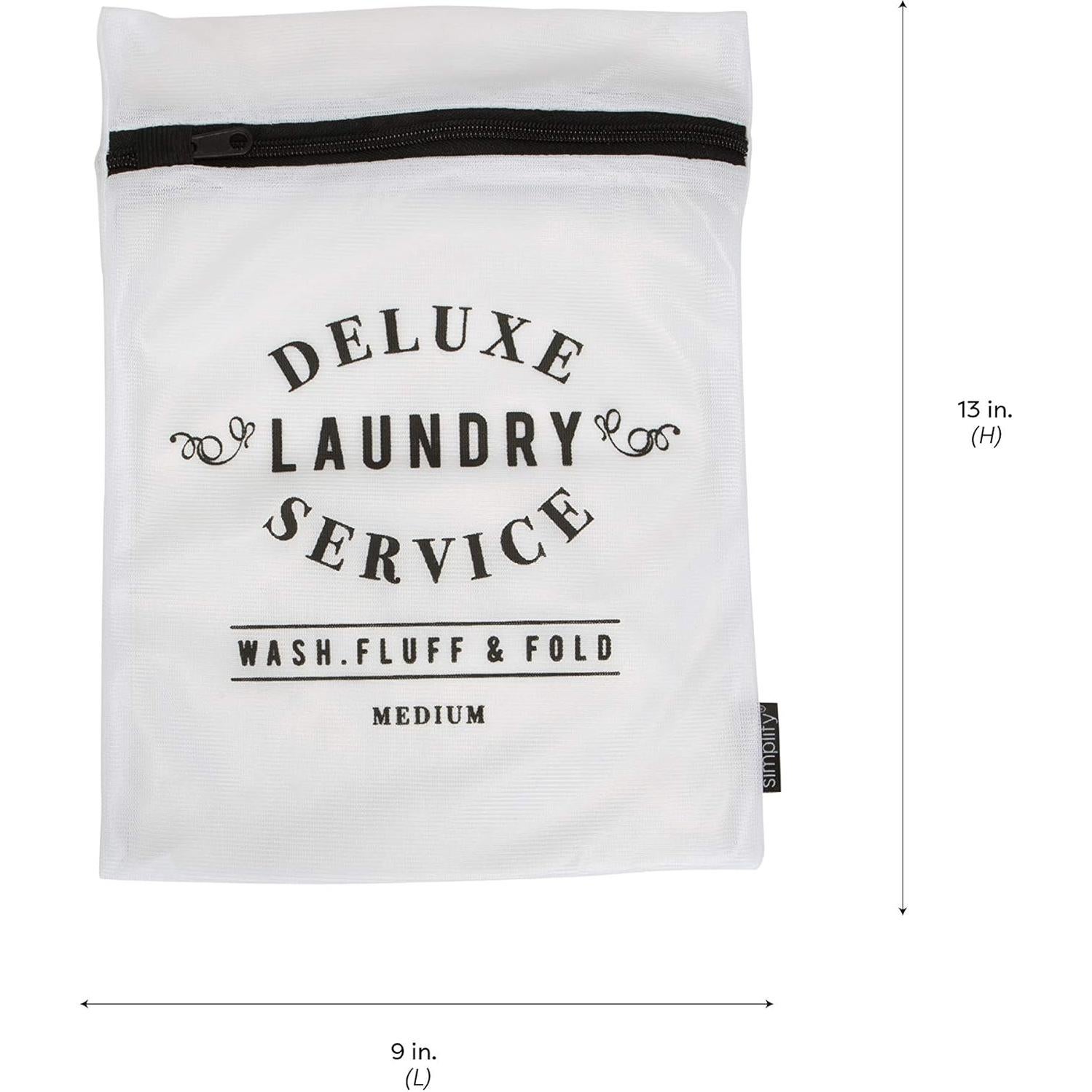 Set de 3 Bolsas de Lavado de Malla Simplify - Negro