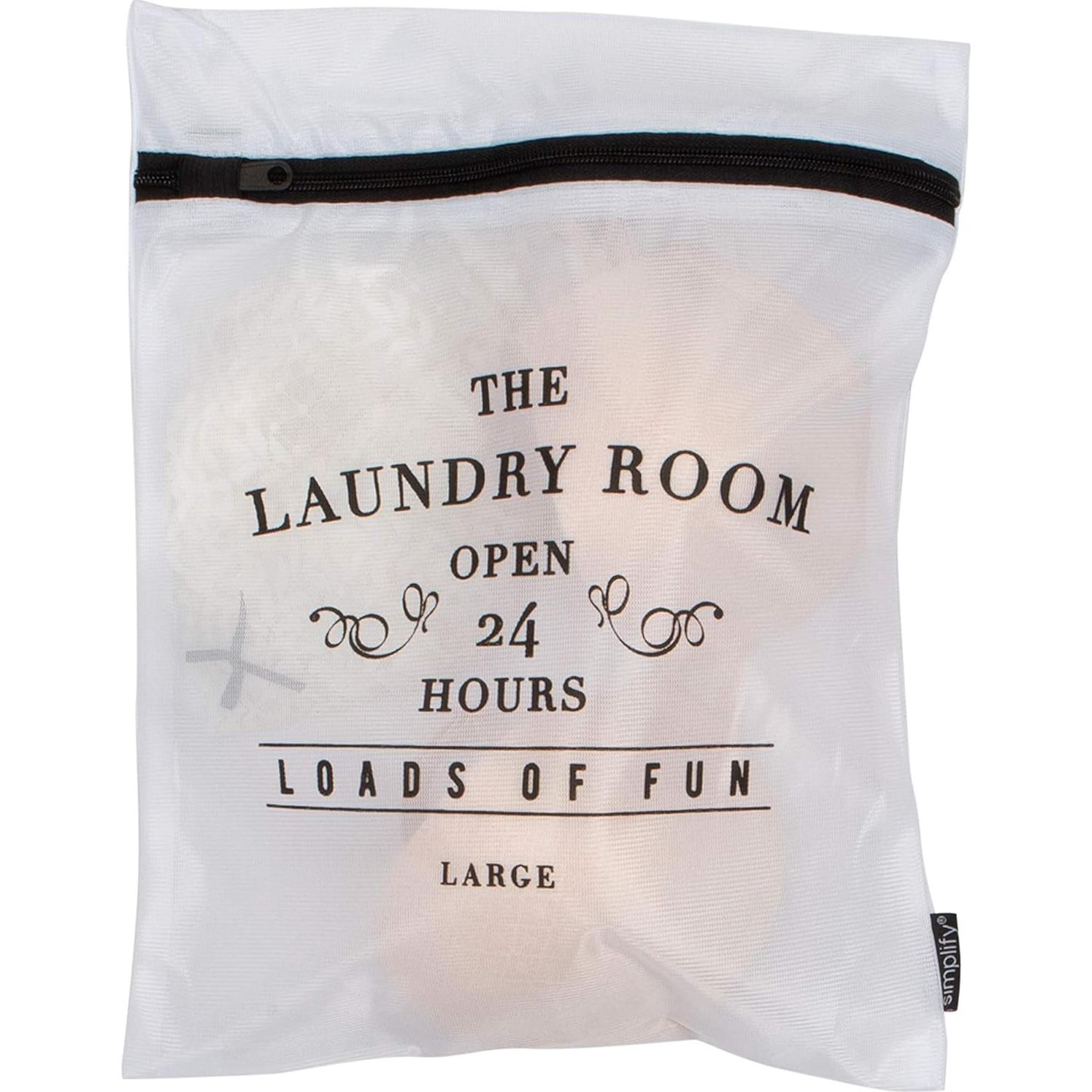 Set de 3 Bolsas de Lavado de Malla Simplify - Negro