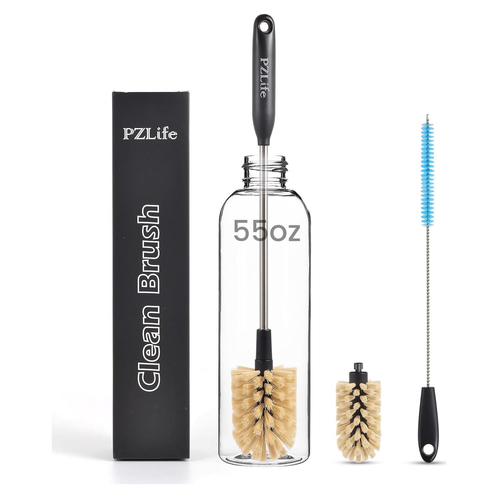 Cepillo de Botella 2-en-1 PZLife con Cabeza Desmontable 28 cm