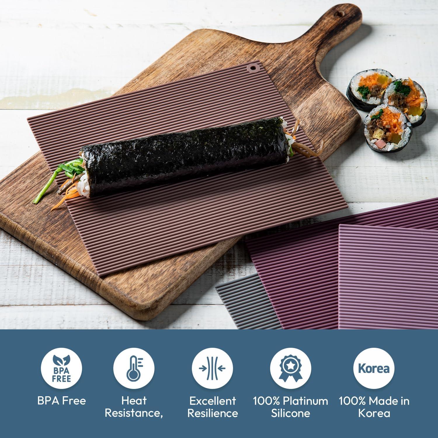 Estera de Silicona Carrotez para Sushi y Kimbap Antiadherente