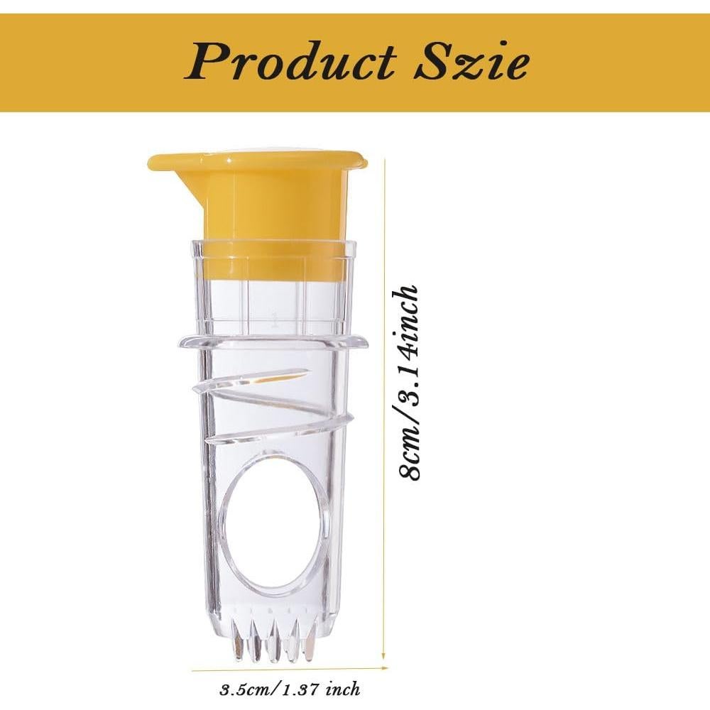 Lemon Mini Squeezer, Screw-Top Lemon Squeezer Manual Juice Extractor with Built-In Filter Orange Citrus Press, Squeeze Lime for Cocktails, Drinks (2pcs)