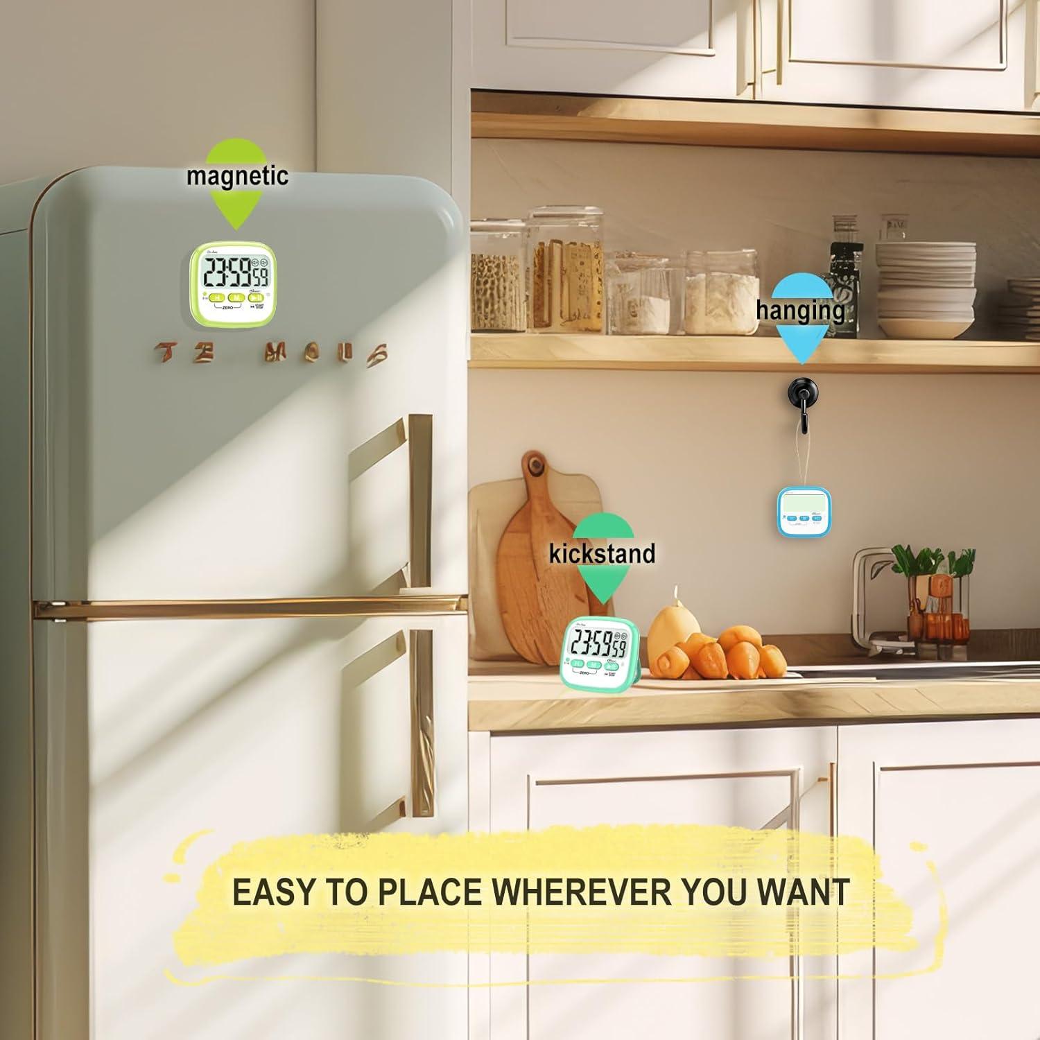 Temporizador Digital Antonki 2 Pack Magnético 24h para Niños