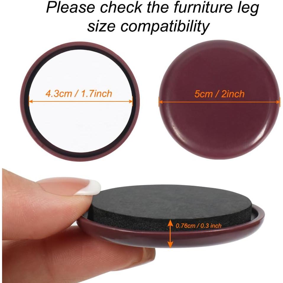 Deslizadores de Muebles Shintop 12 Piezas 5 cm Autoadhesivos