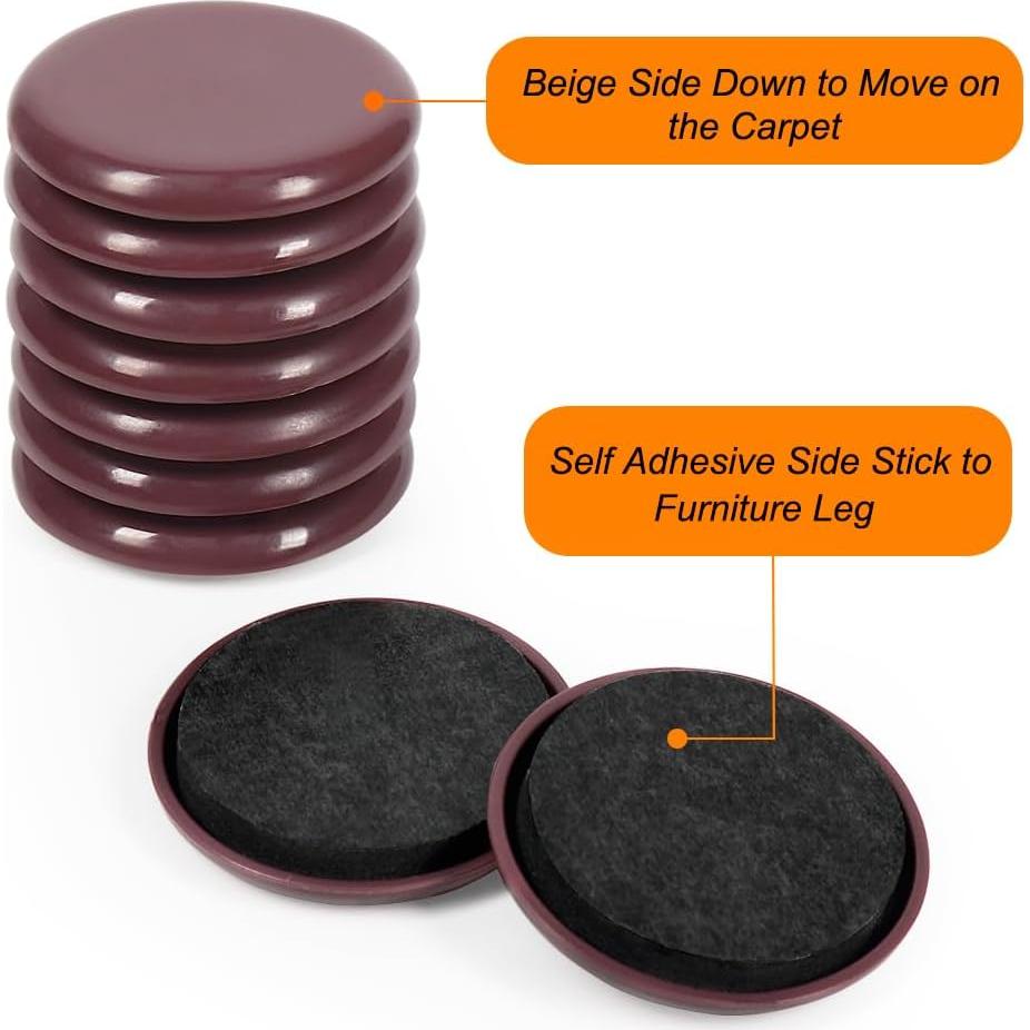 Deslizadores de Muebles Shintop 12 Piezas 5 cm Autoadhesivos