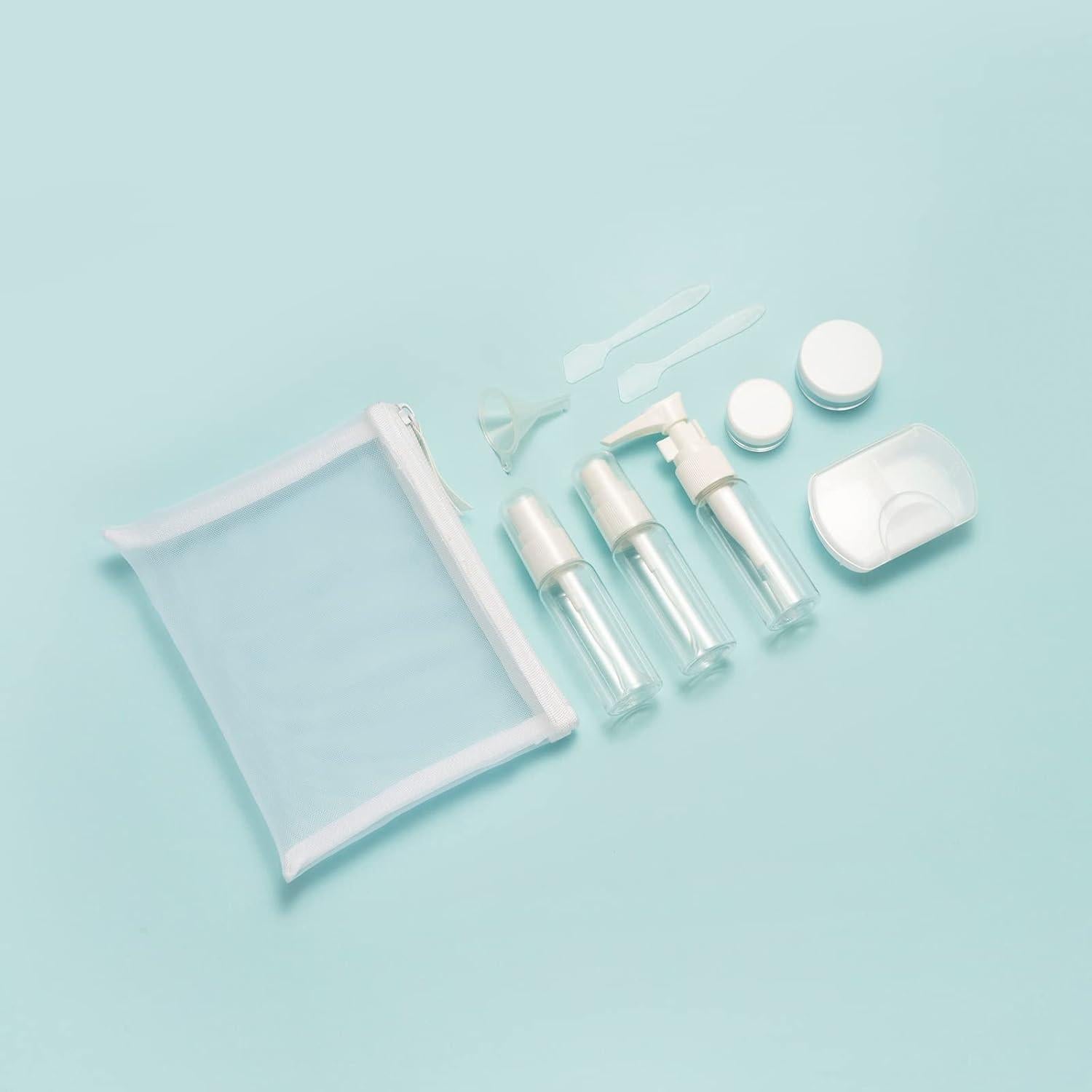 Kit de Viaje KISMETICS 9 Piezas Aprobado por TSA