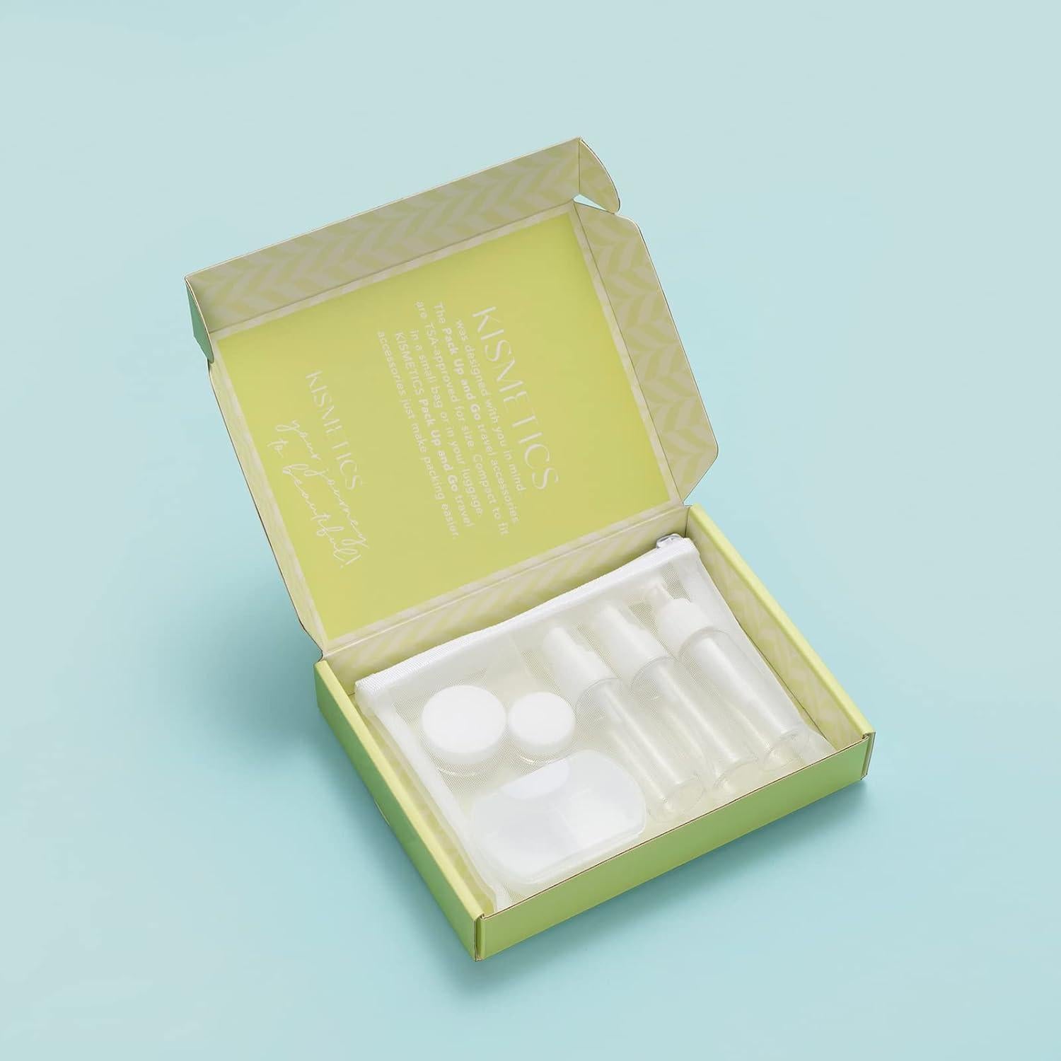 Kit de Viaje KISMETICS 9 Piezas Aprobado por TSA