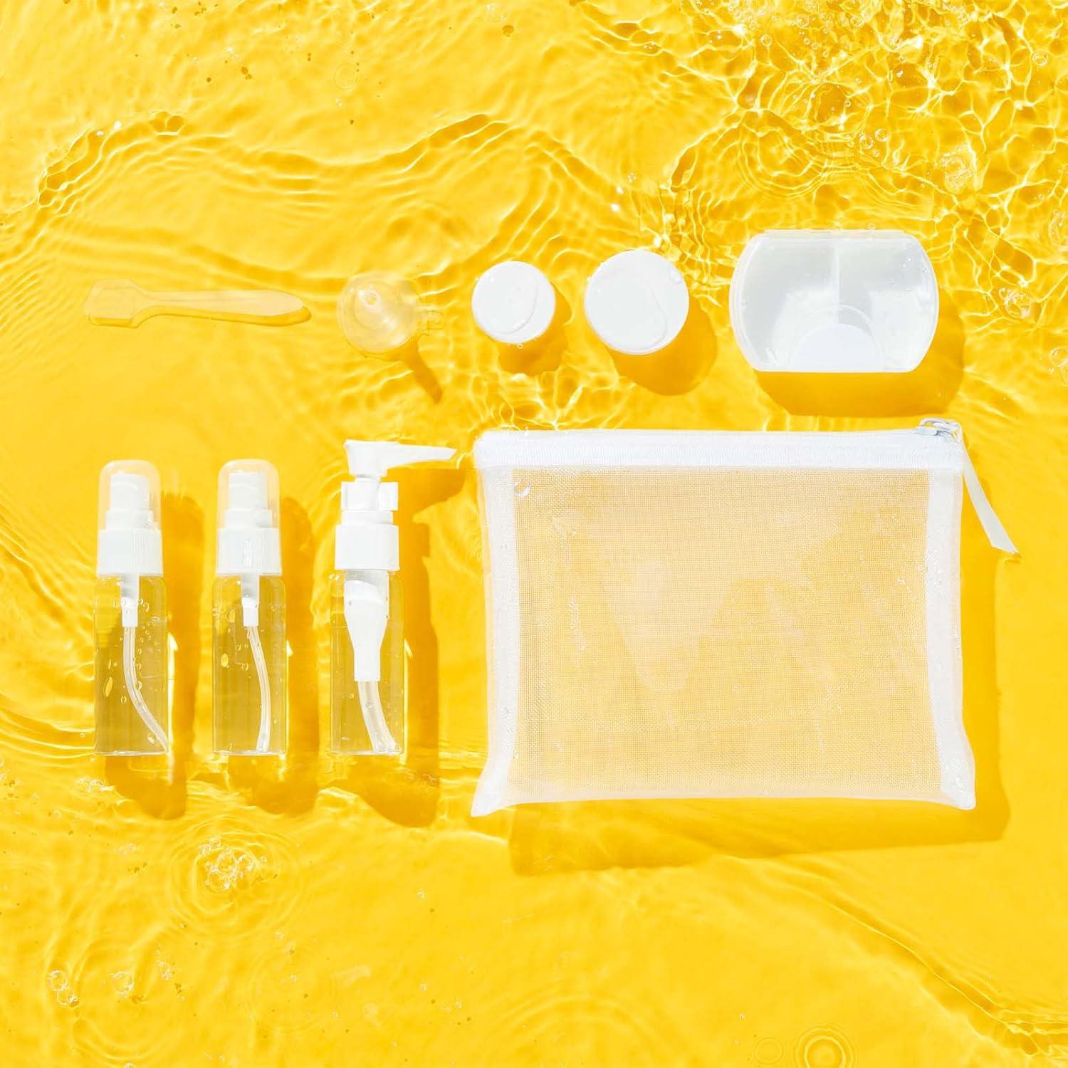 Kit de Viaje KISMETICS 9 Piezas Aprobado por TSA