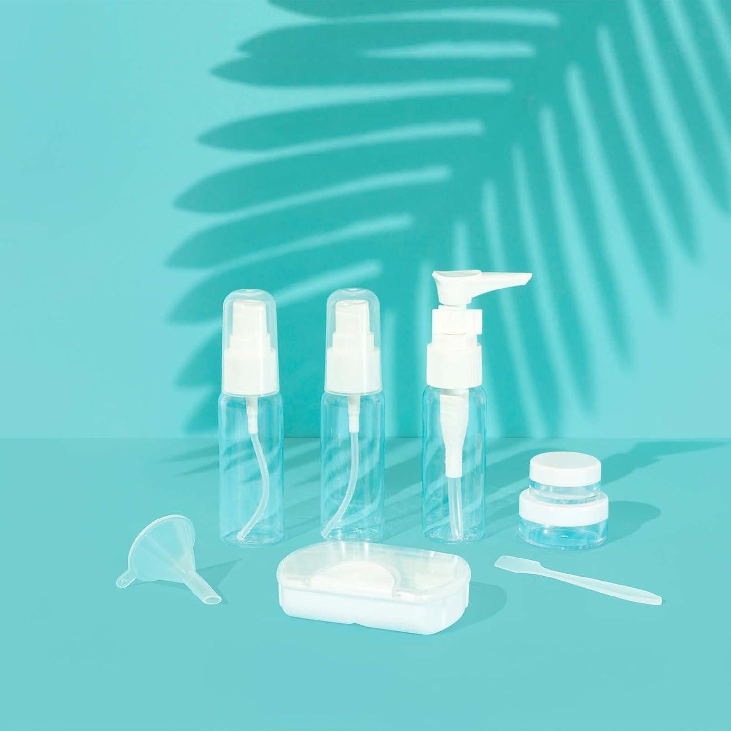 Kit de Viaje KISMETICS 9 Piezas Aprobado por TSA