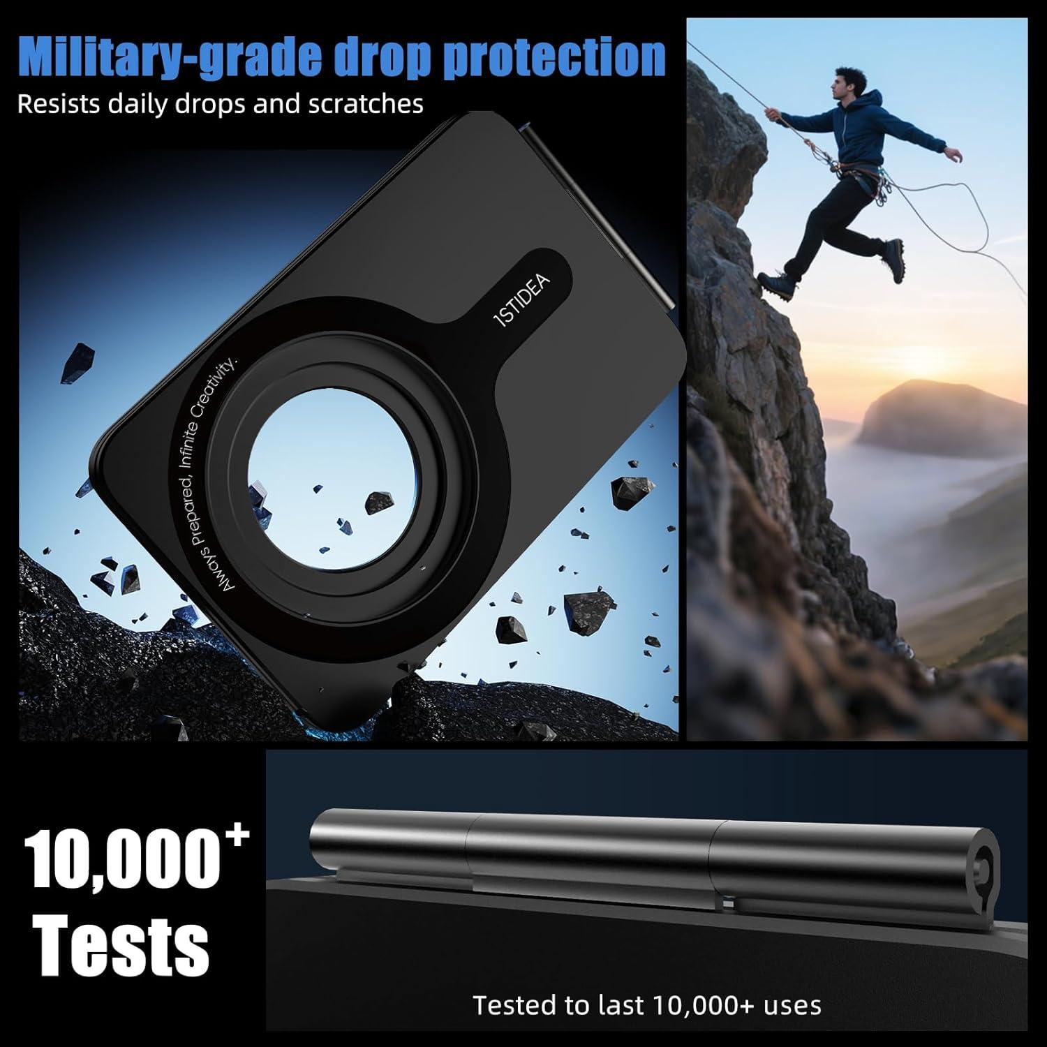 Trípode Magnético 1ST IDEA para iPhone 16/15/14/13/12 Negro