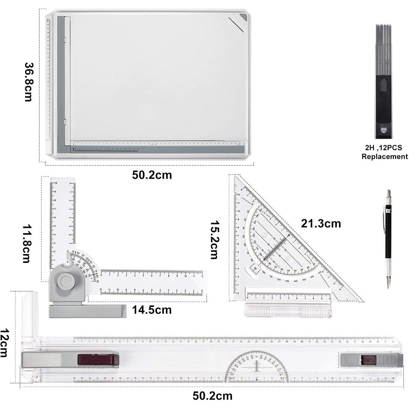 Mesa de Dibujo Frylr A3 Multifuncional con Regla y Soporte