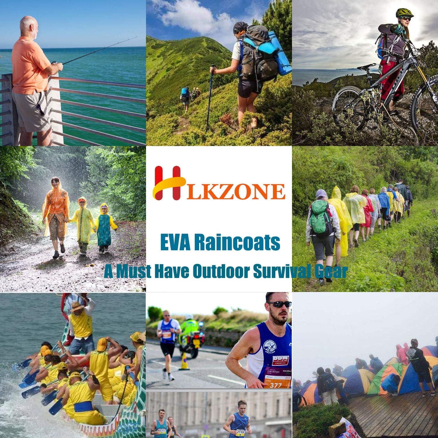 Ponchos de Lluvia HLKZONE Impermeables para Adultos - Talla Única