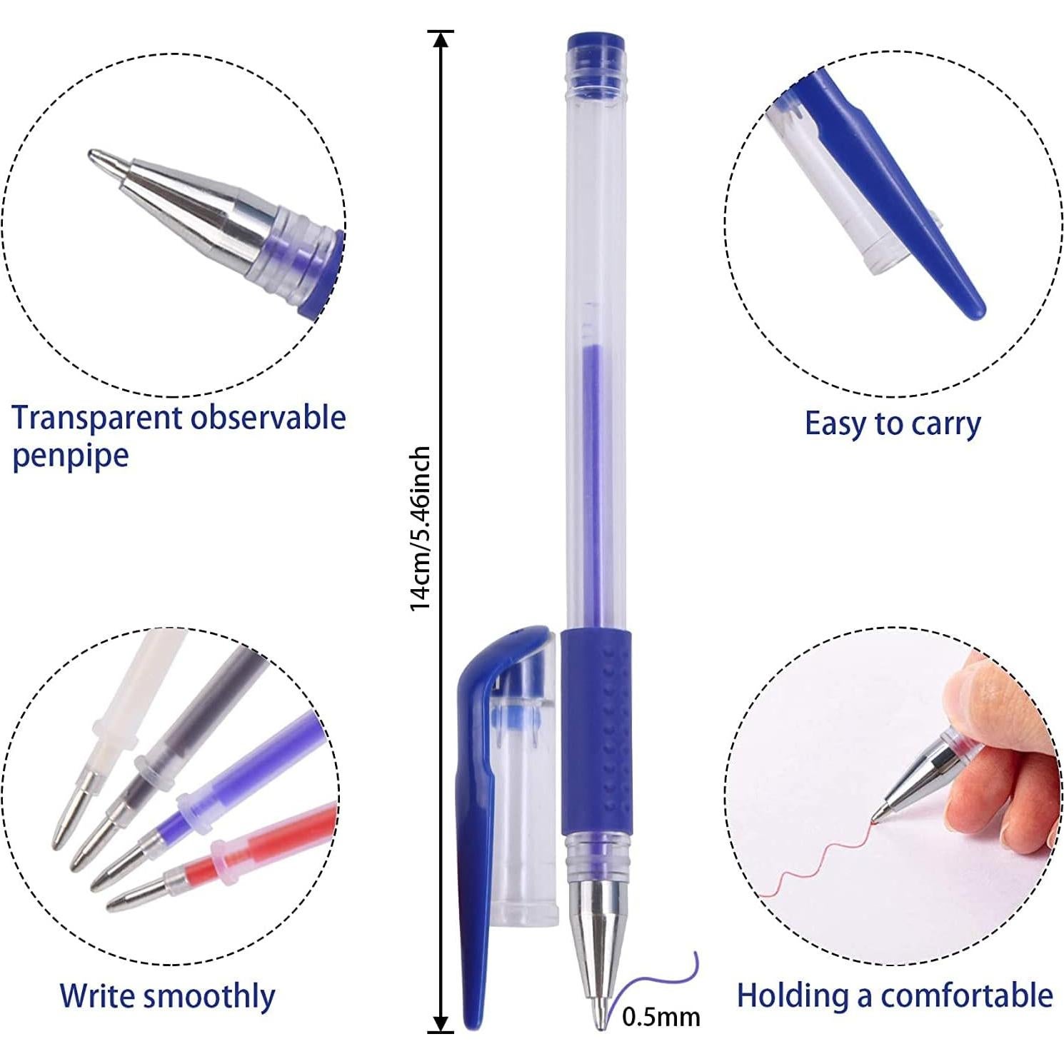 Bolígrafos Borrables por Calor JANYUN 4 Piezas con 28 Recargas