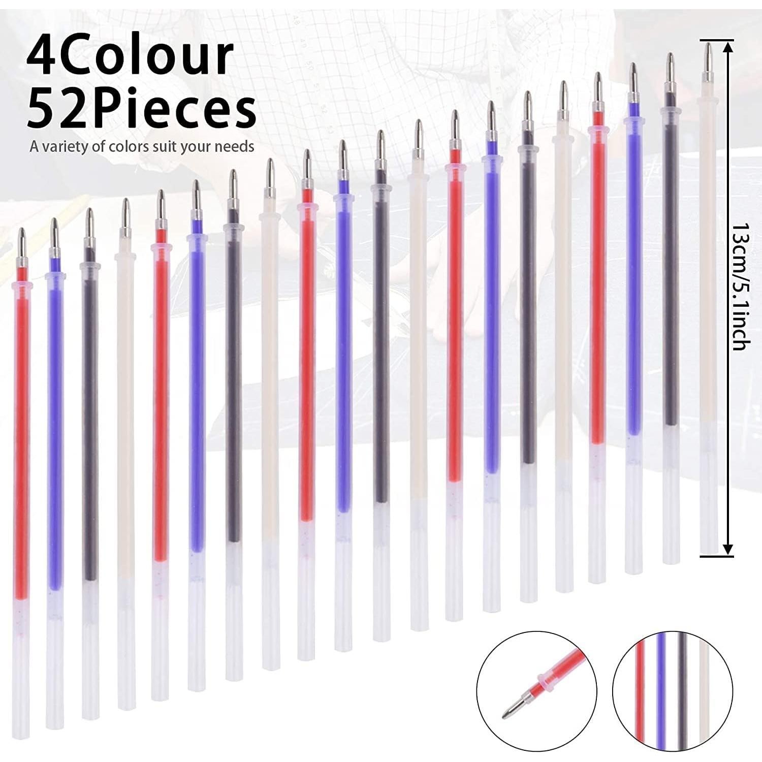 Bolígrafos Borrables por Calor JANYUN 4 Piezas con 28 Recargas