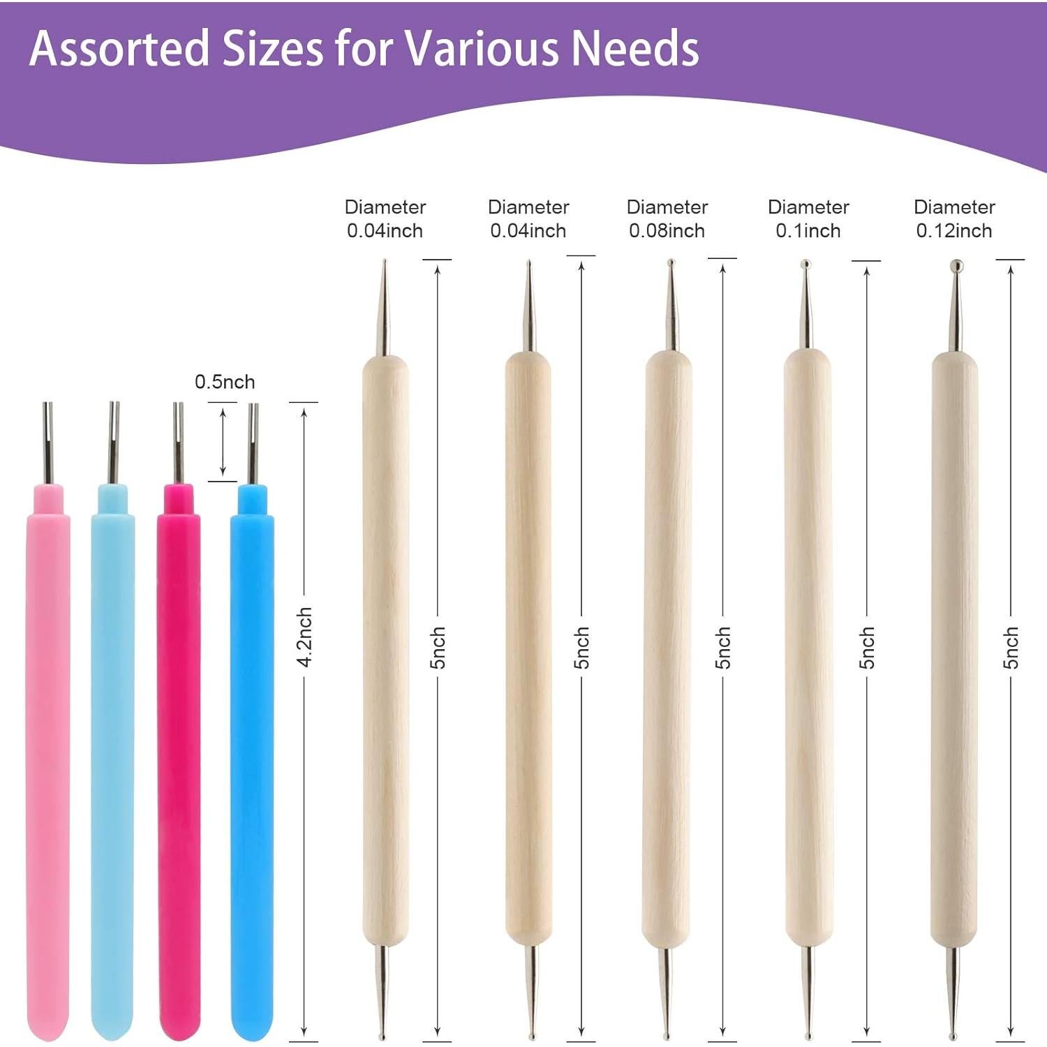 KITANIS Kit de Quilling 14 Piezas para Manualidades DIY