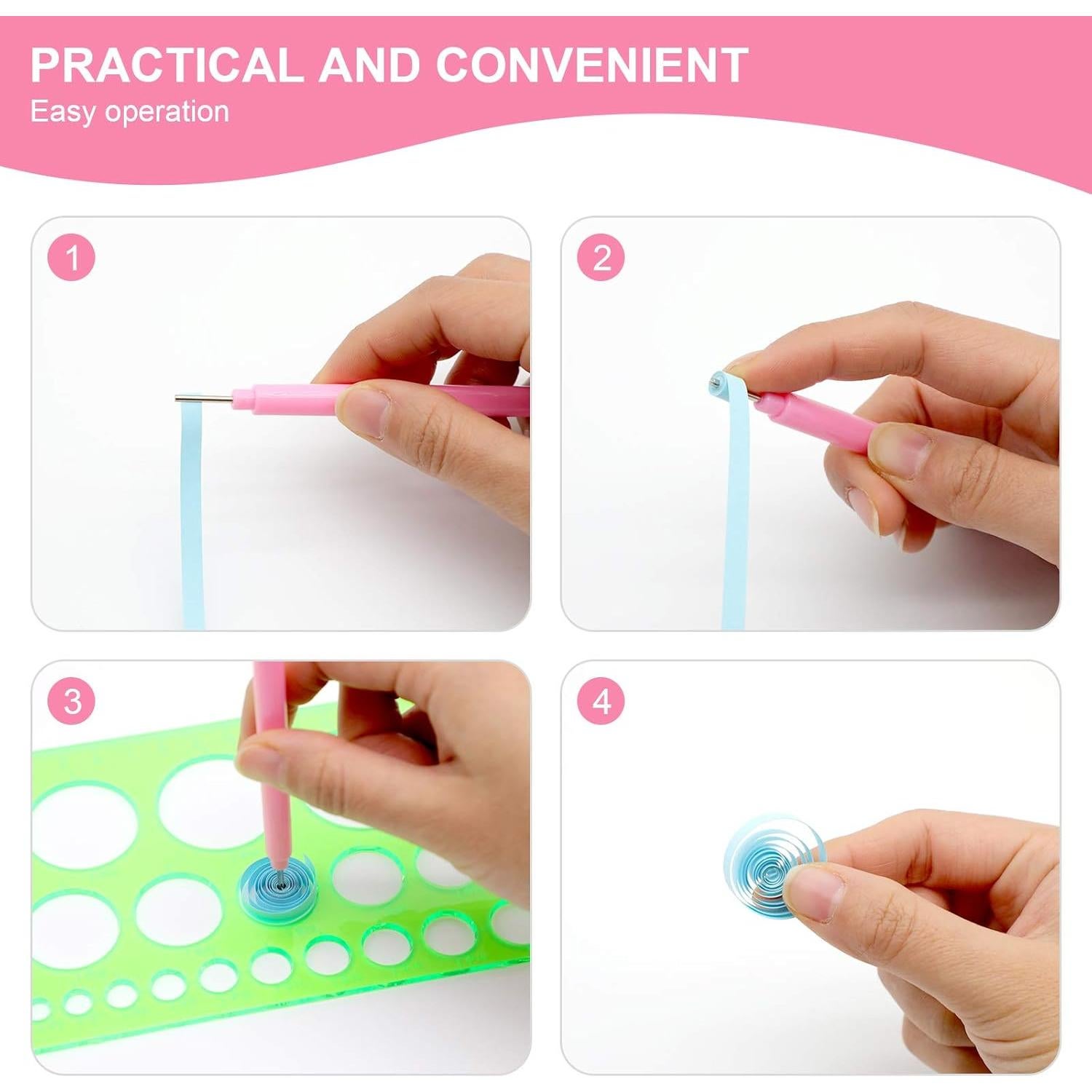 KITANIS Kit de Quilling 14 Piezas para Manualidades DIY