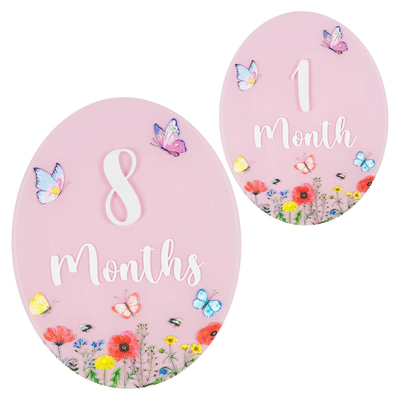 Cartel de Hitos Mensuales para Bebés Acrílico HONOCOOLS