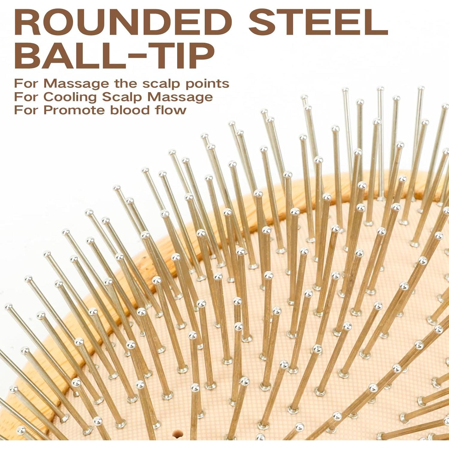 Cepillo de Pelo de Metal Combetter Mini Masajeador 10.67x6.60cm