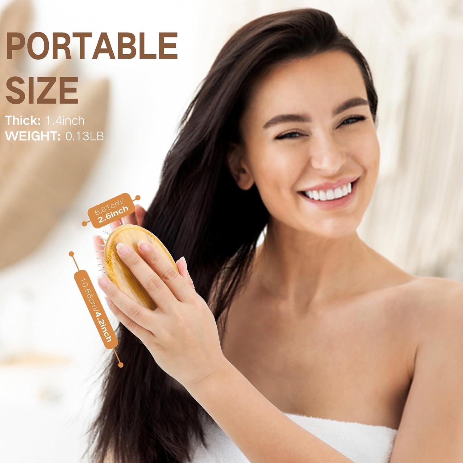 Cepillo de Pelo de Metal Combetter Mini Masajeador 10.67x6.60cm