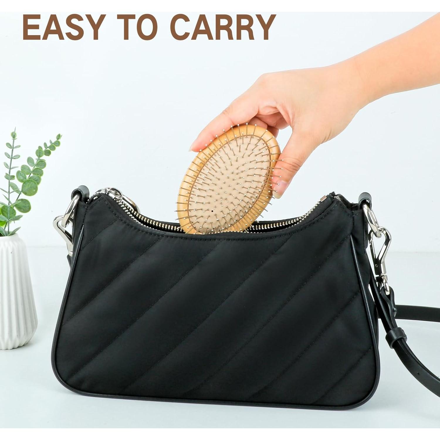 Cepillo de Pelo de Metal Combetter Mini Masajeador 10.67x6.60cm