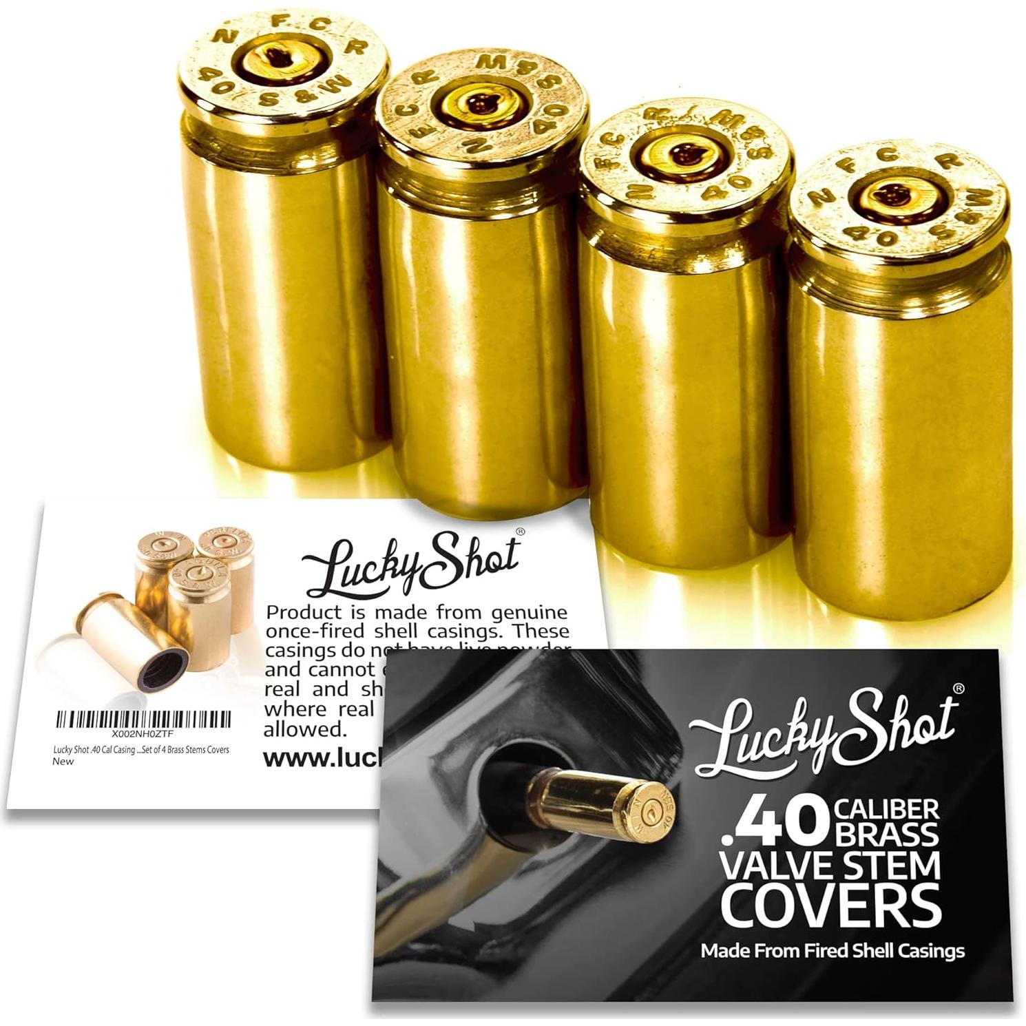 Tapones de Válvula de Neumáticos Lucky Shot 40 Calibre - Juego de 4