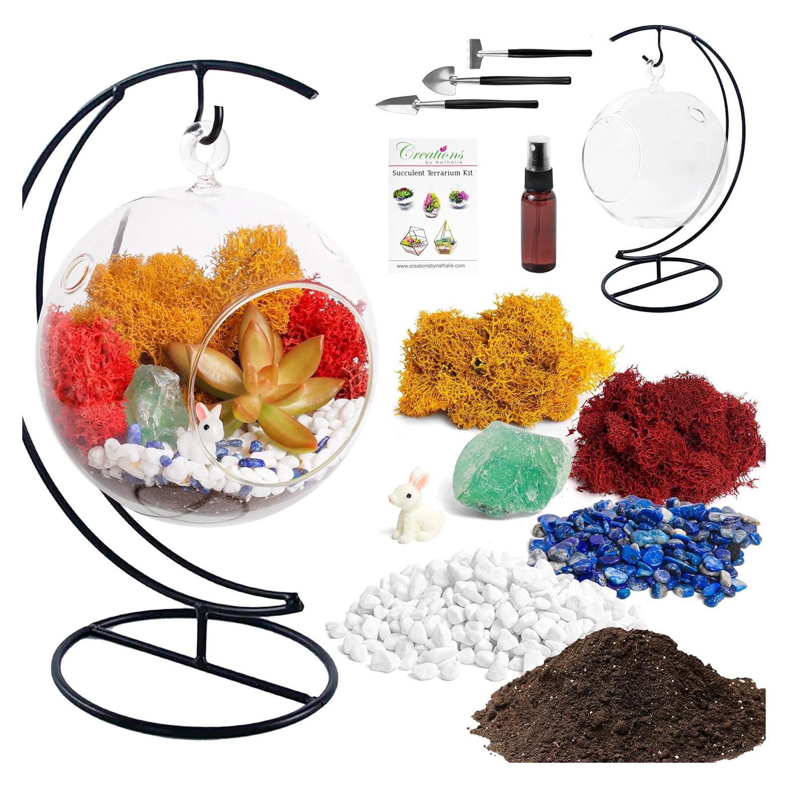 Kit de Terrario Colgante DIY 12.7 cm - Creaciones de Nathalie