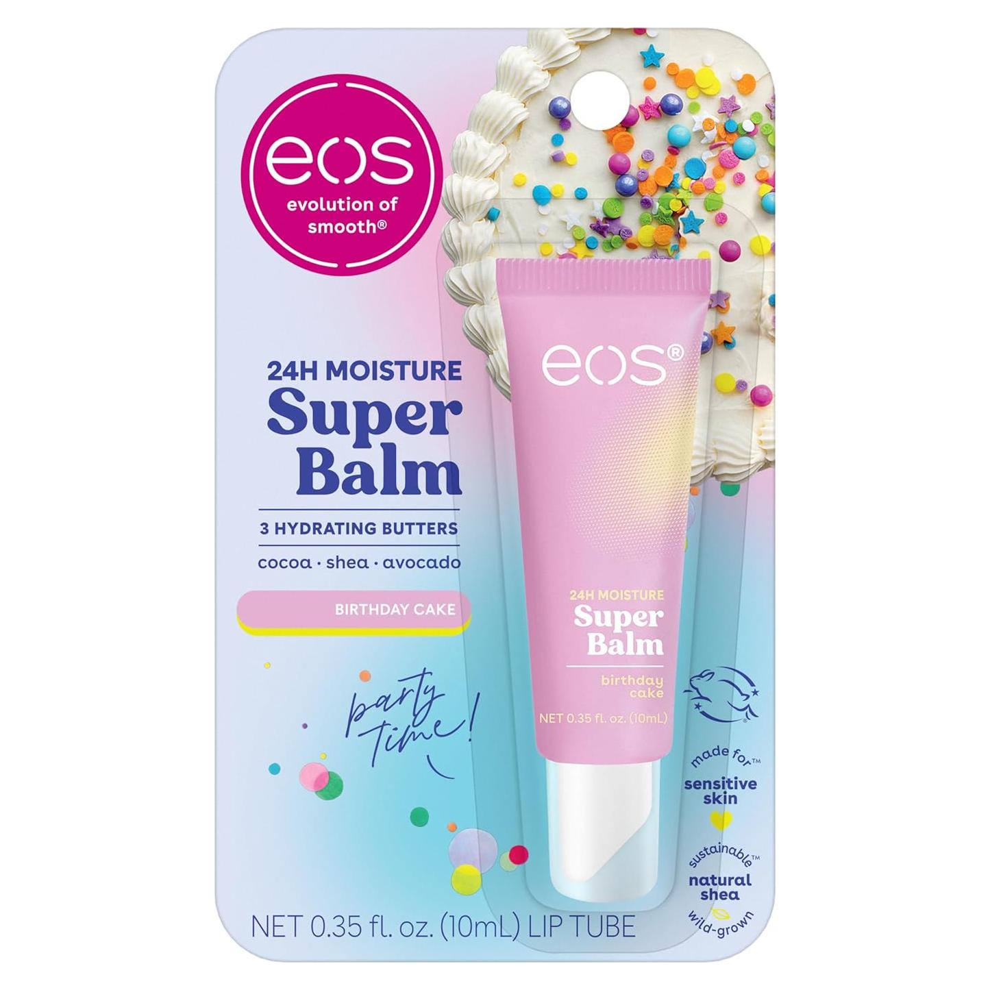 Bálsamo Labial Hidratante 24H eos Pastel de Cumpleaños 10.4 ml