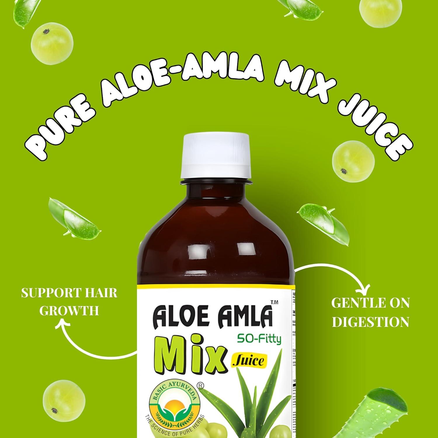 Jugo de Amla y Aloe Vera Ayurveda Básica 480ml - 100% Natural