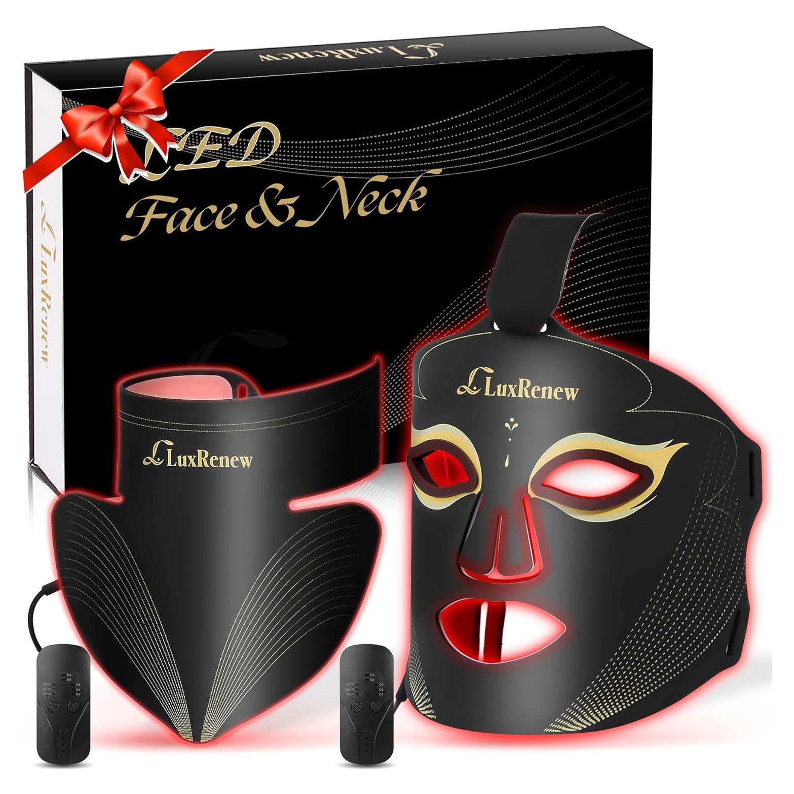 Máscara de Terapia de Luz Roja LuxRenew para Cara y Cuello