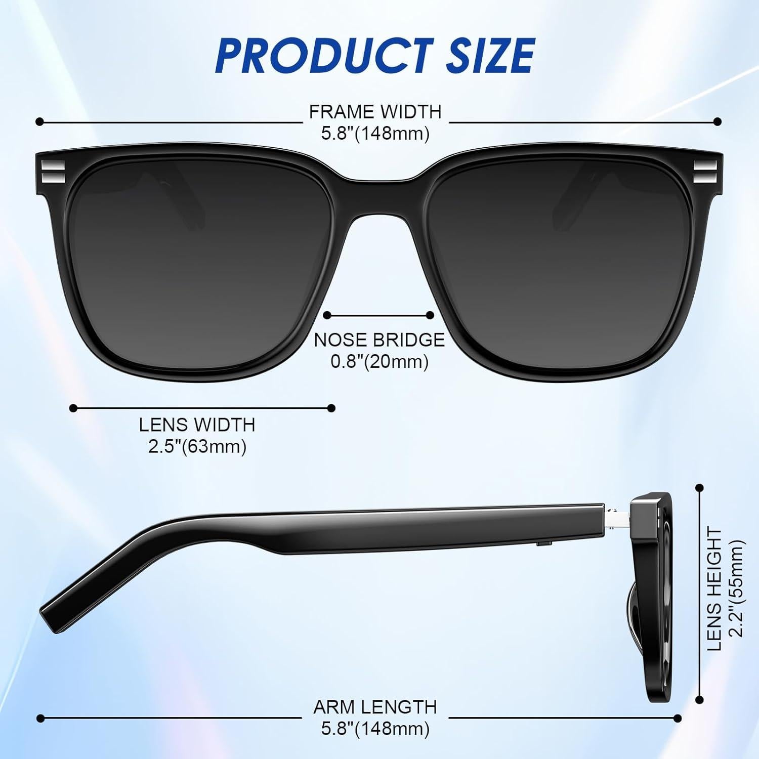 Gafas de Sol Inteligentes M10 Pro Bluetooth UV400 - Audio Manos Libres