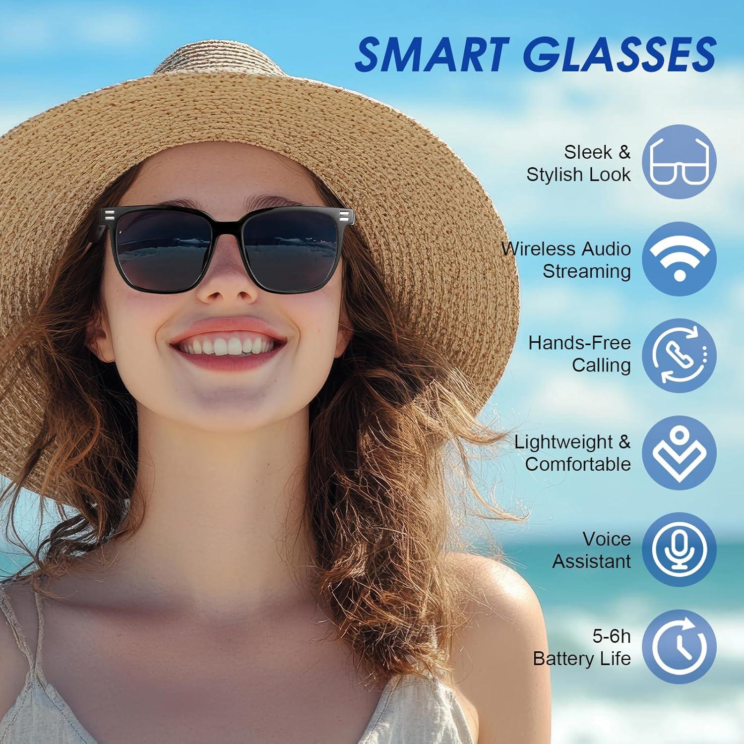 Gafas de Sol Inteligentes M10 Pro Bluetooth UV400 - Audio Manos Libres