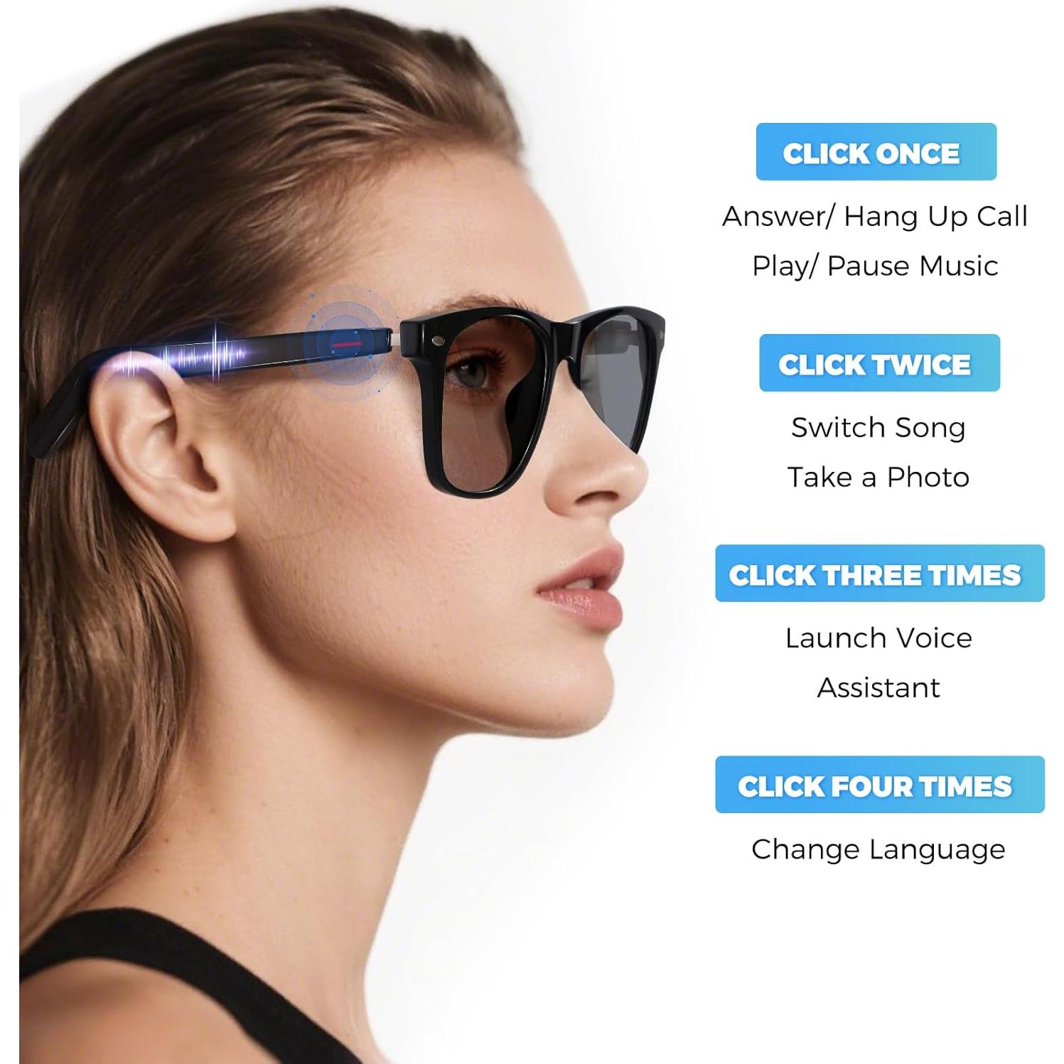 Gafas Inteligentes ReyDix con Audio Bluetooth y Lentes Polarizados