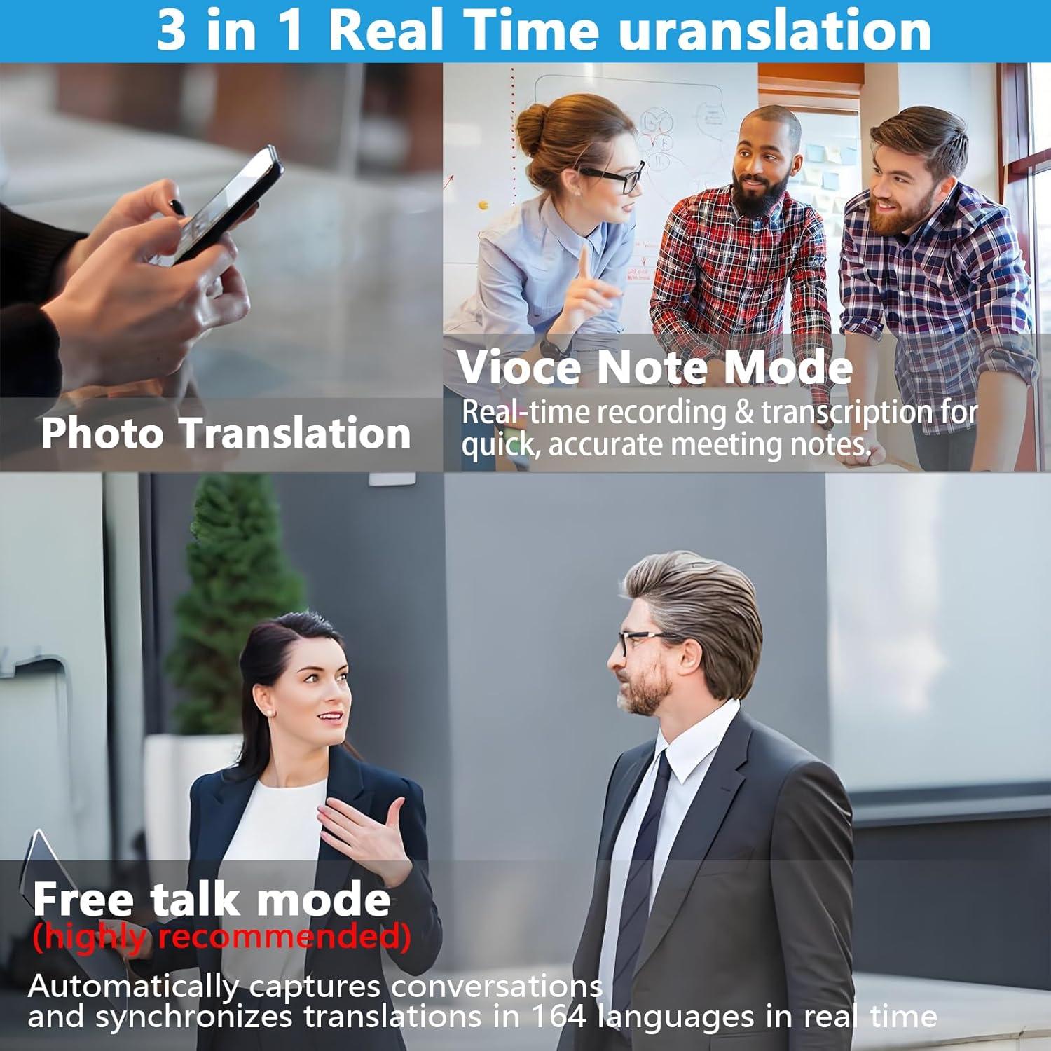 Gafas Inteligentes de Traducción Ai Indidolize G10 164 Idiomas