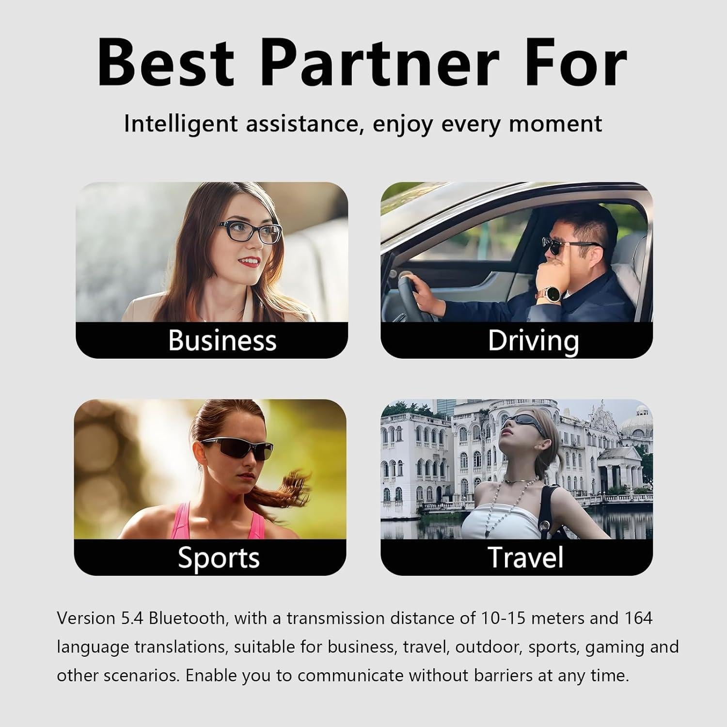 Gafas Inteligentes de Traducción Ai Indidolize G10 164 Idiomas