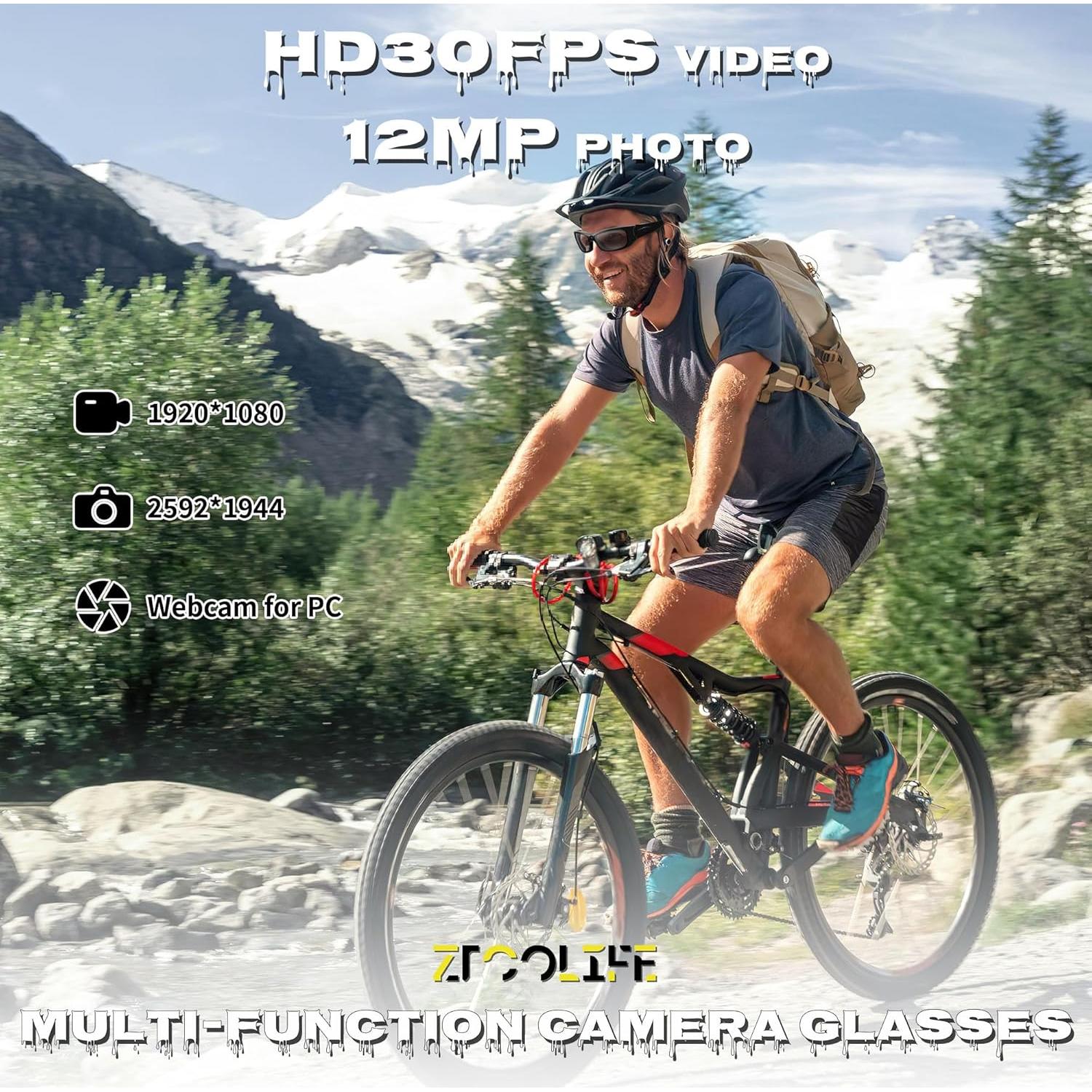 Gafas de Video HD 1080P ZTCOLIFE con Lentes Polarizados UV400