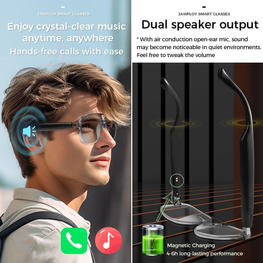 Gafas Inteligentes Jawploy GS10 Bluetooth con Audio y Protección UV