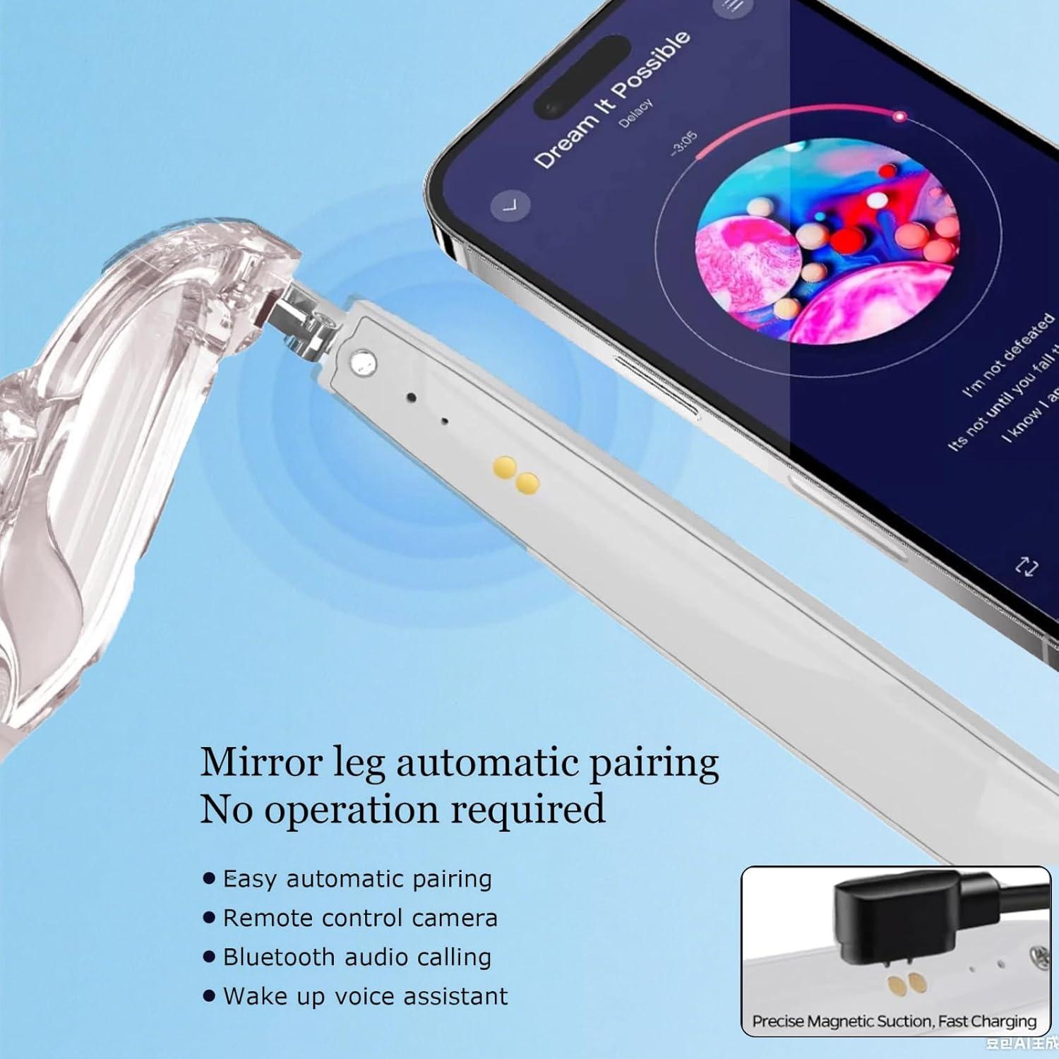 Gafas de Traducción Inteligente Giinova 138 Idiomas Bluetooth 5.4