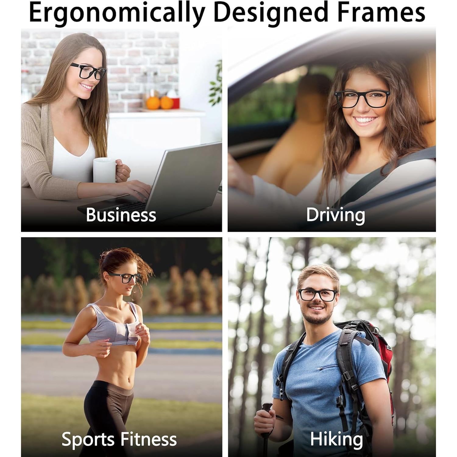 Gafas Inteligentes AI VOOGIL Bluetooth Traductoras UV400