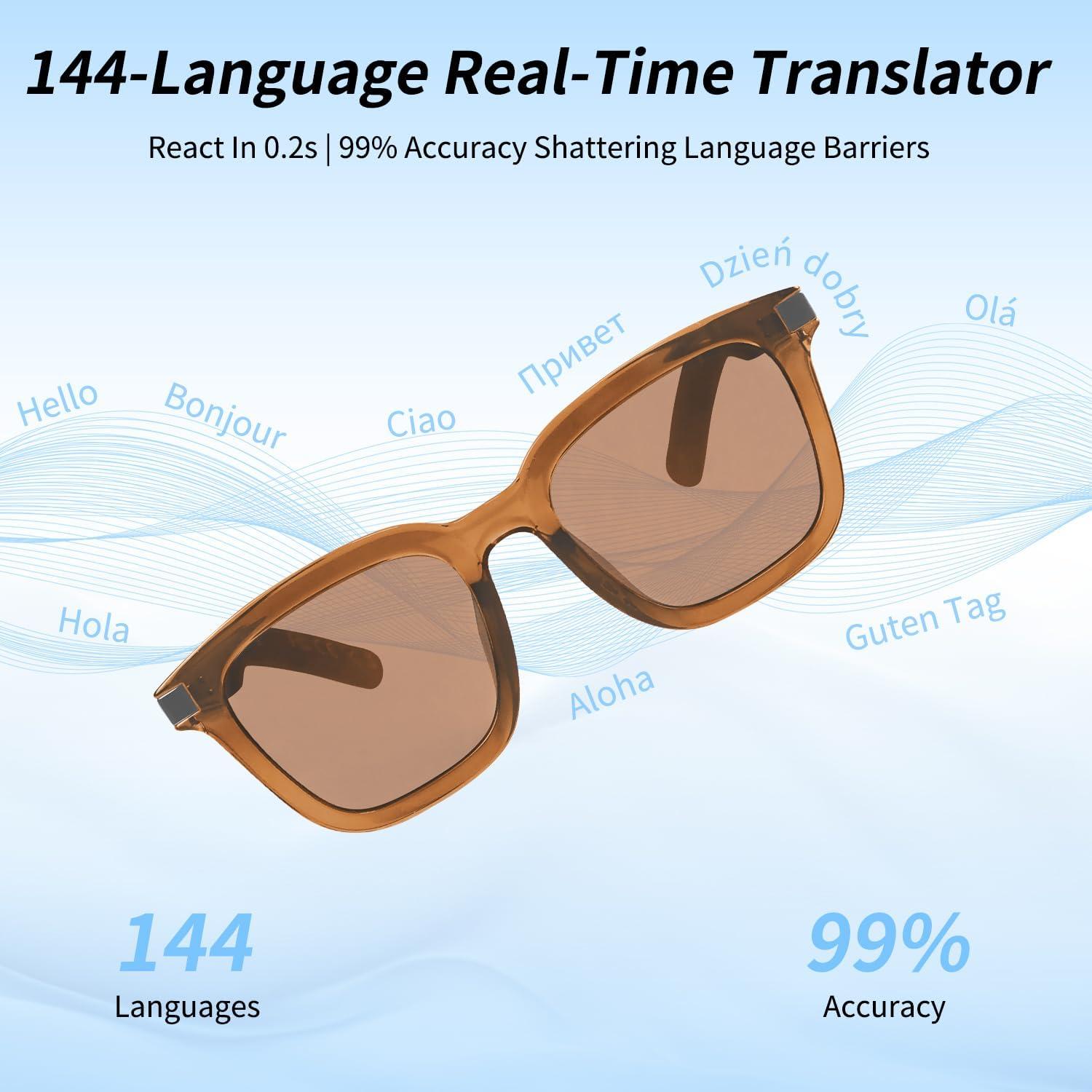 Gafas Inteligentes Bluetooth Vitomas con Traducción 144 Idiomas