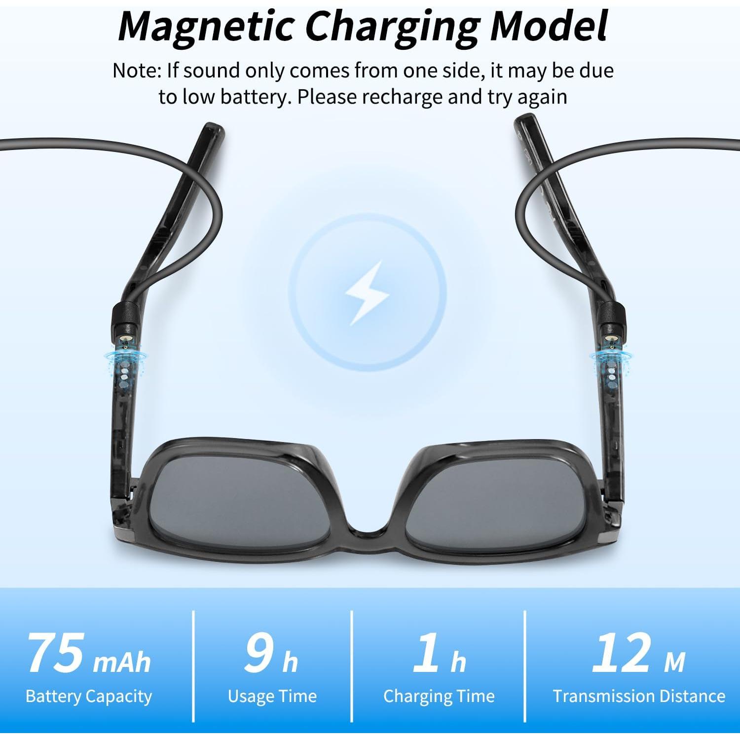 Gafas Inteligentes Bluetooth Vitomas con Traducción 144 Idiomas