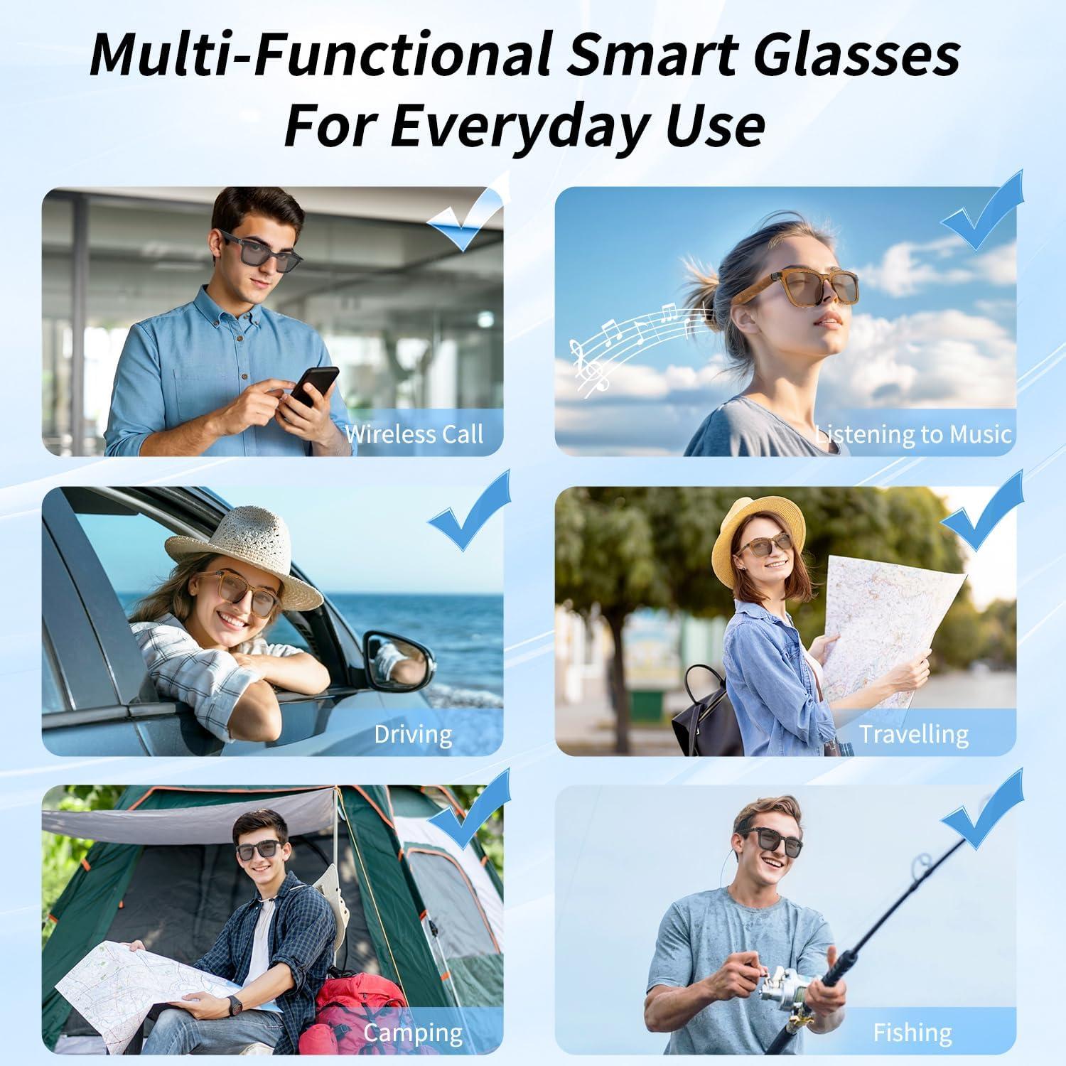 Gafas Inteligentes Bluetooth Vitomas con Traducción 144 Idiomas