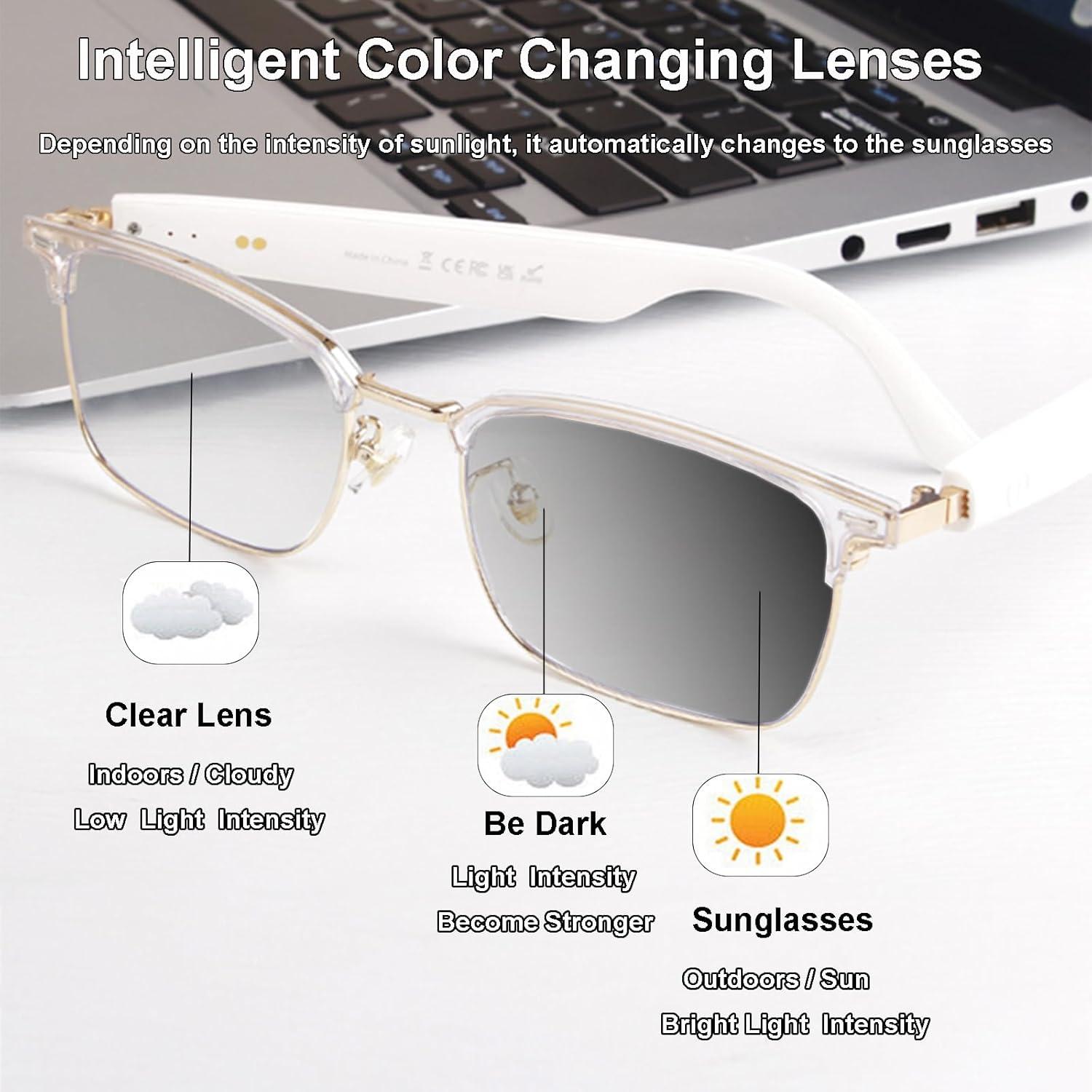 Gafas Bluetooth Yosugar YT-24GS13 con Lentes Transicionales