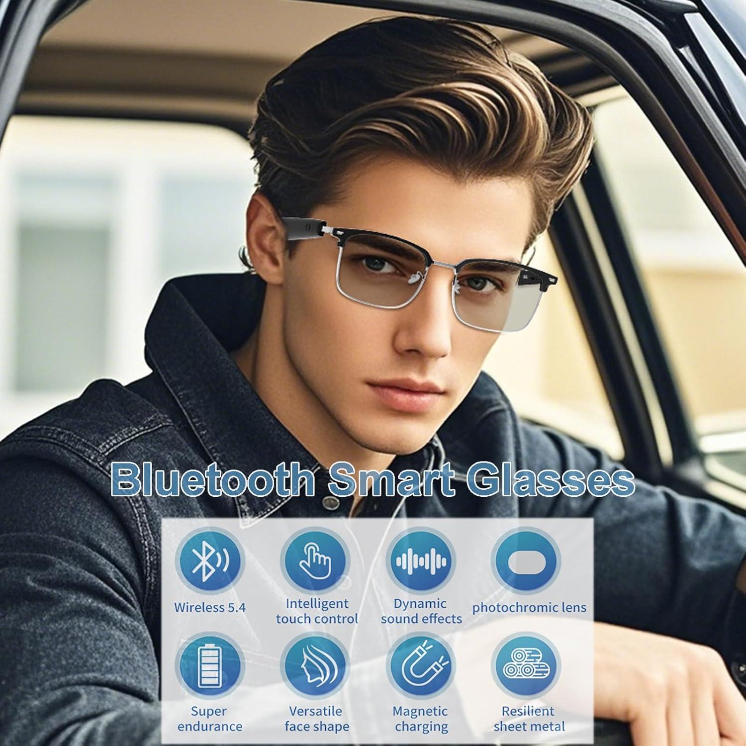 Gafas Bluetooth Inteligentes Meagtlva MK24-US13 con Audio Abierto