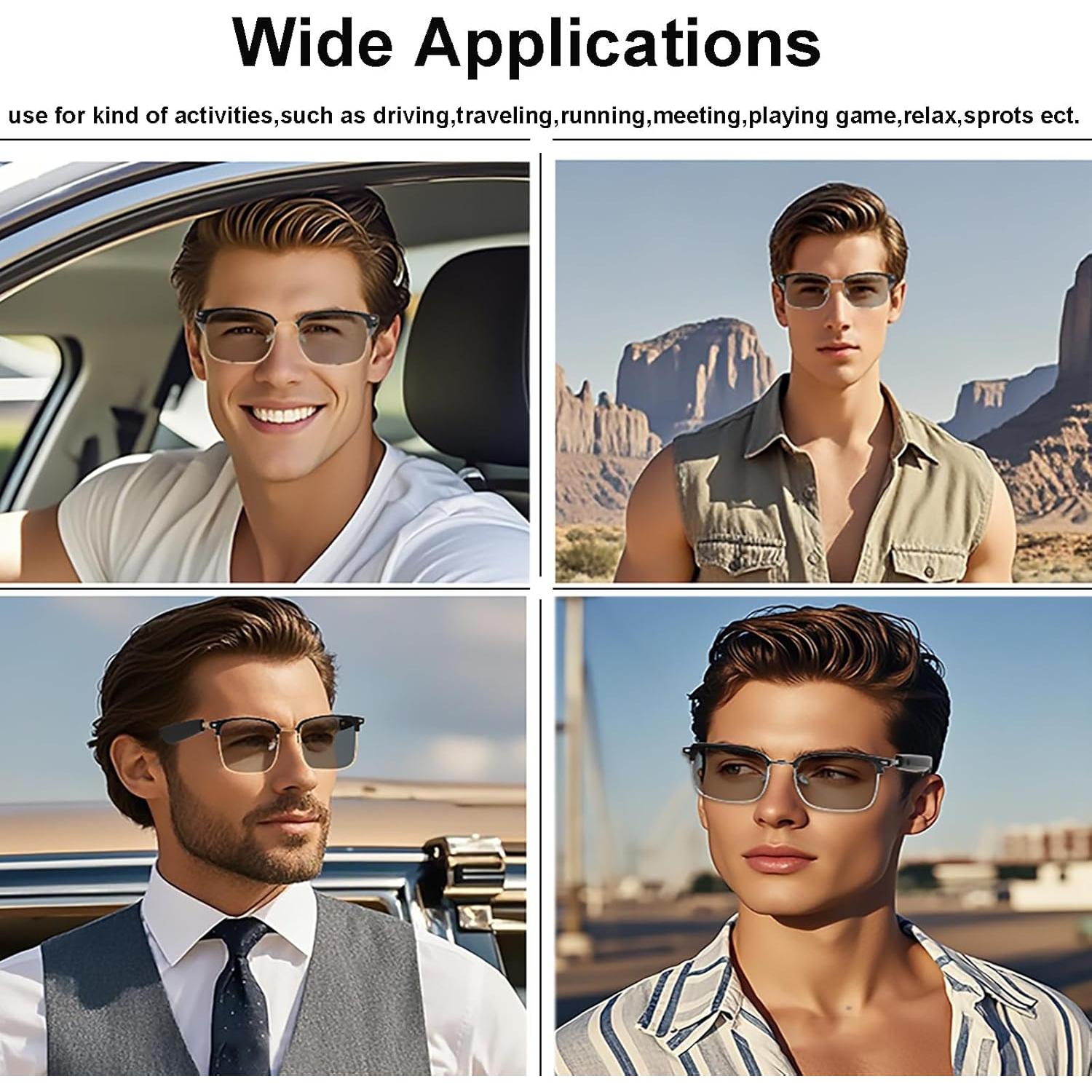 Gafas Bluetooth Inteligentes Meagtlva MK24-US13 con Audio Abierto