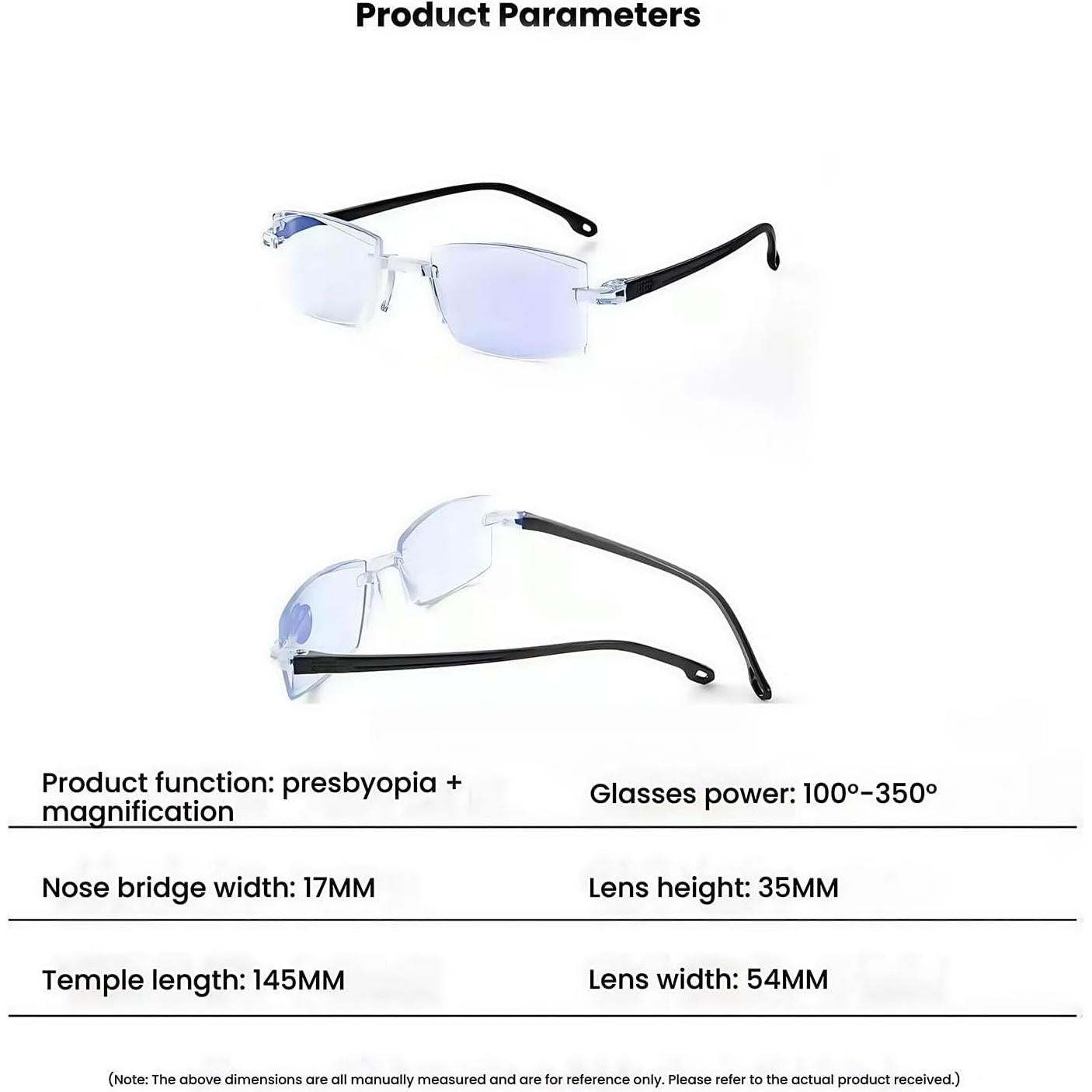 Gafas de lectura fotocromáticas Nublu Vision 3.5x anti-luz azul