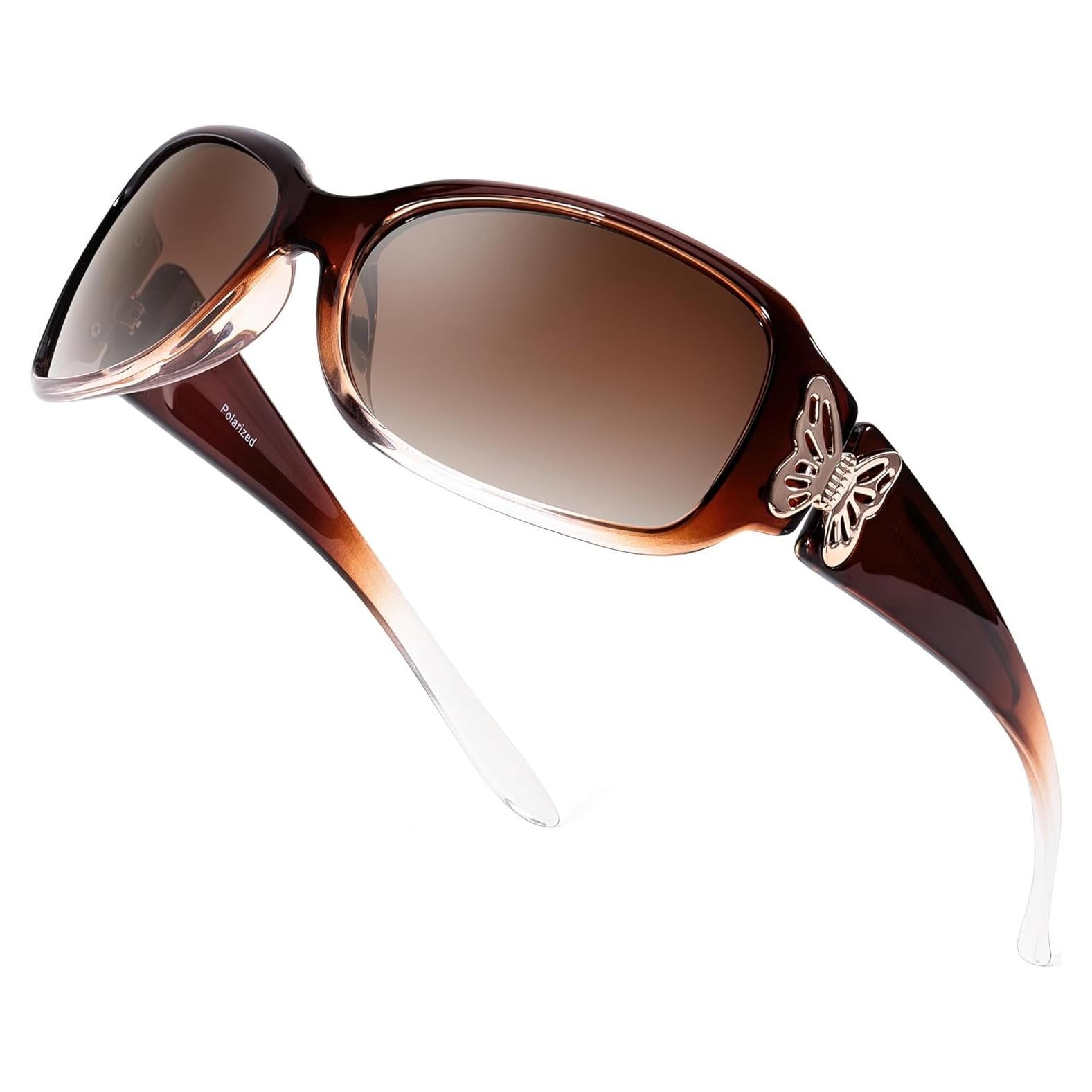 Gafas de Sol Polarizadas LVIOE para Mujeres - Diseño Mariposa